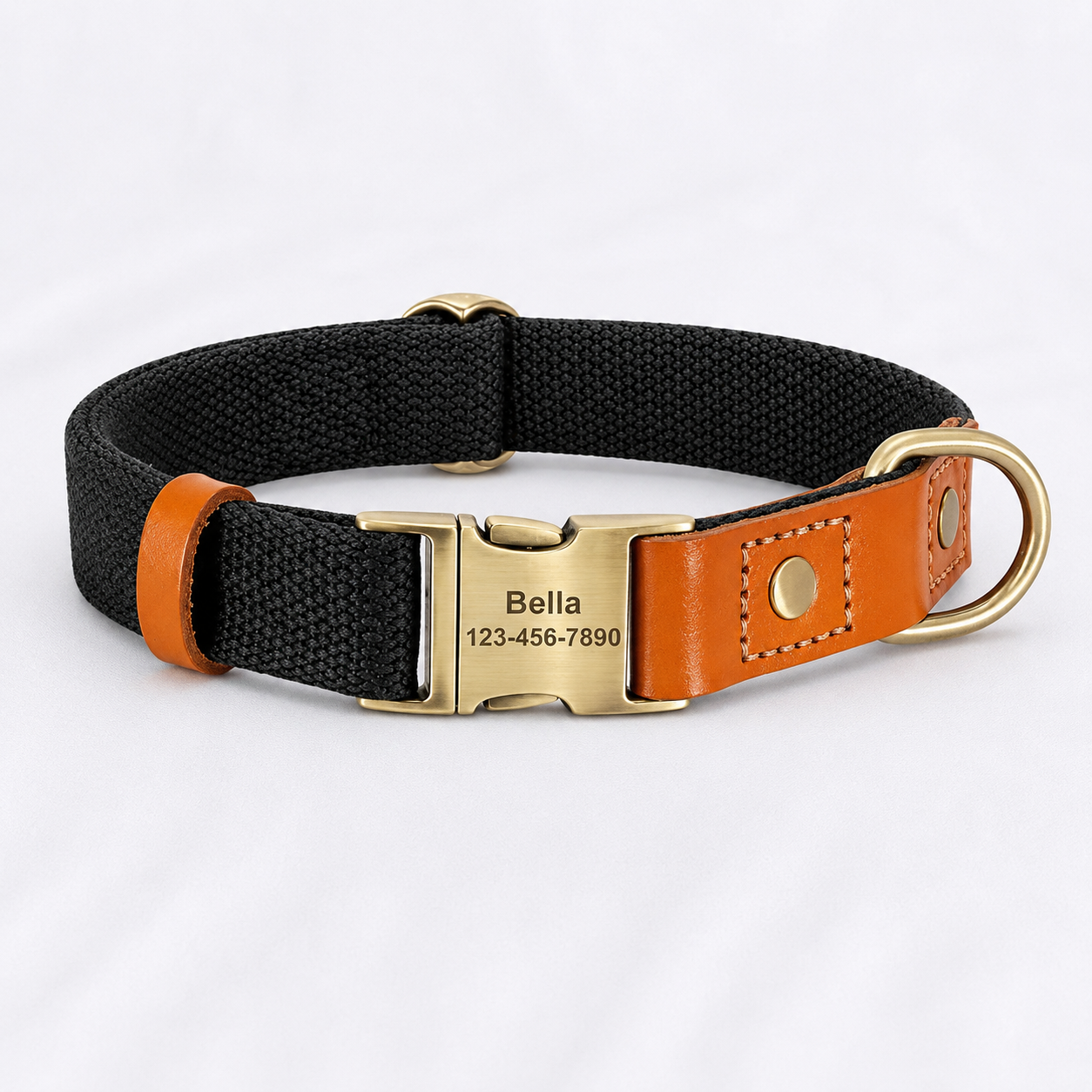 Frenchie Premium No-Pull Harness Collar Leash Set