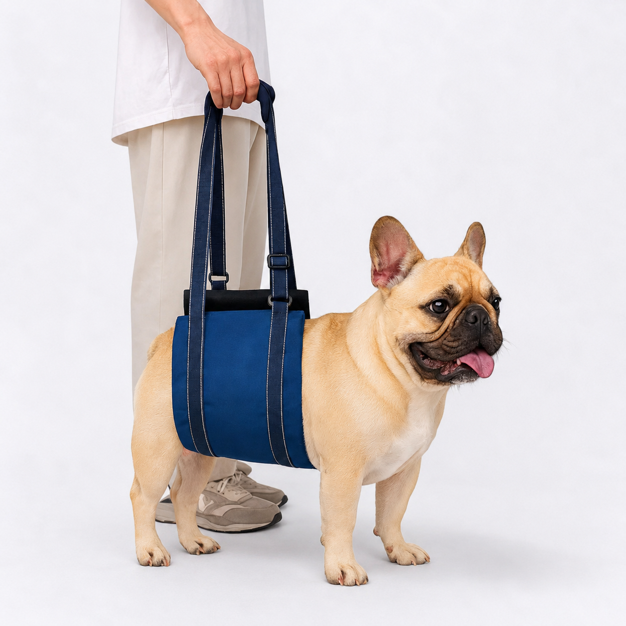 Frenchie Mobility Aid Lift Harness