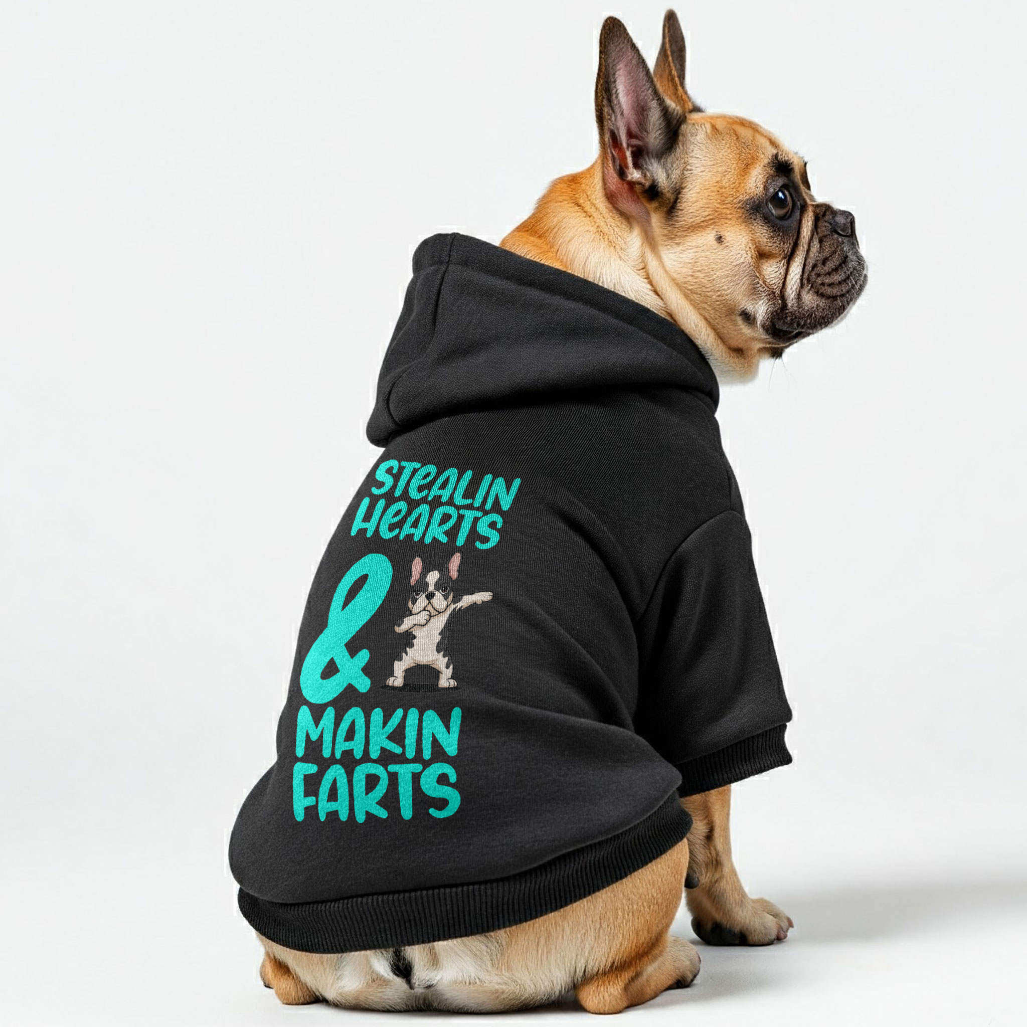 Stealin Hearts & Makin Farts -  French Bulldog Hoodies – 100% Cotton