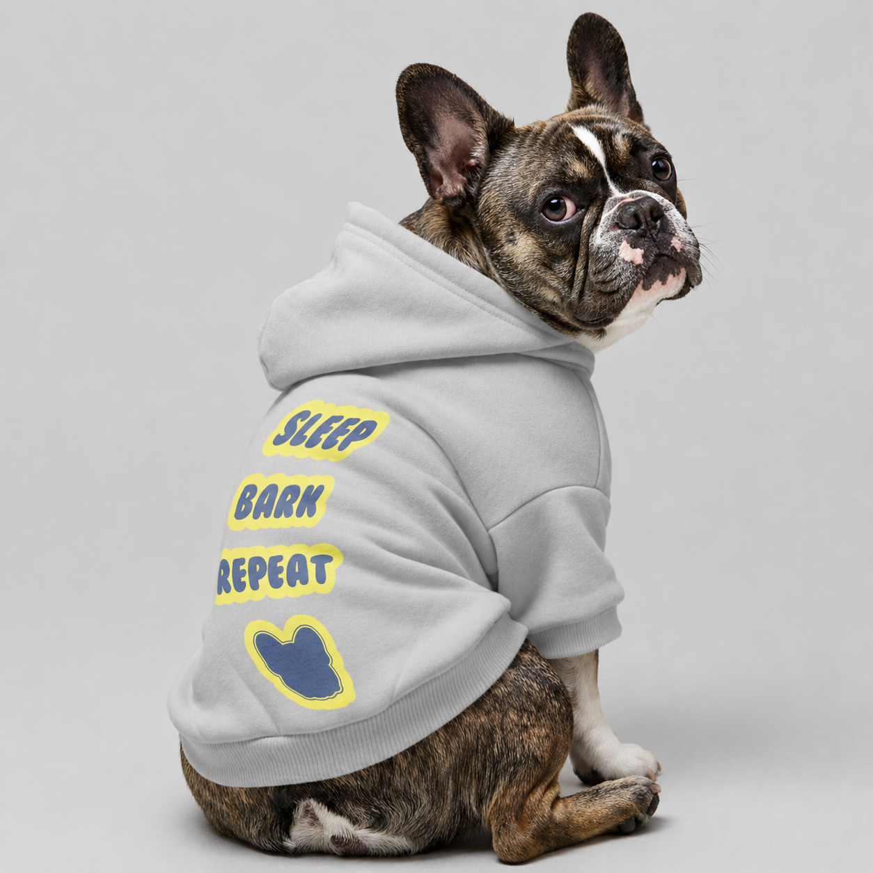 Sleep, bark, repeat -  French Bulldog Hoodies – 100% Cotton