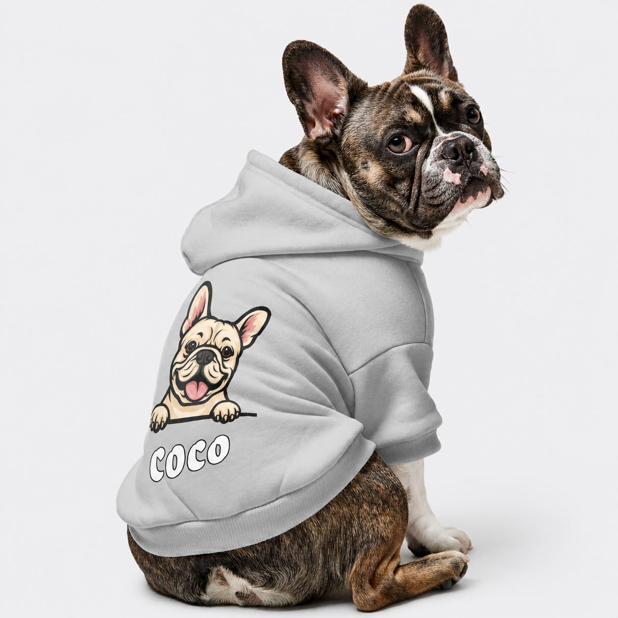 COCO - Personalized French Bulldog hoodies with funny quotes and your furry friend's name – 100% Cotton