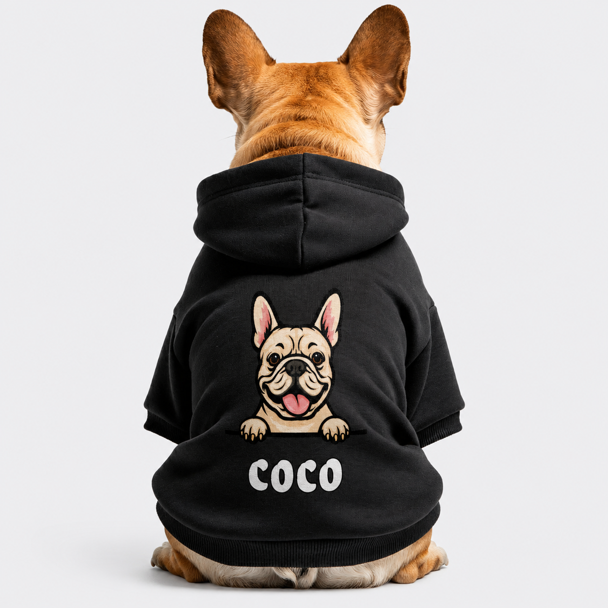 COCO - Personalized French Bulldog hoodies with funny quotes and your furry friend's name – 100% Cotton