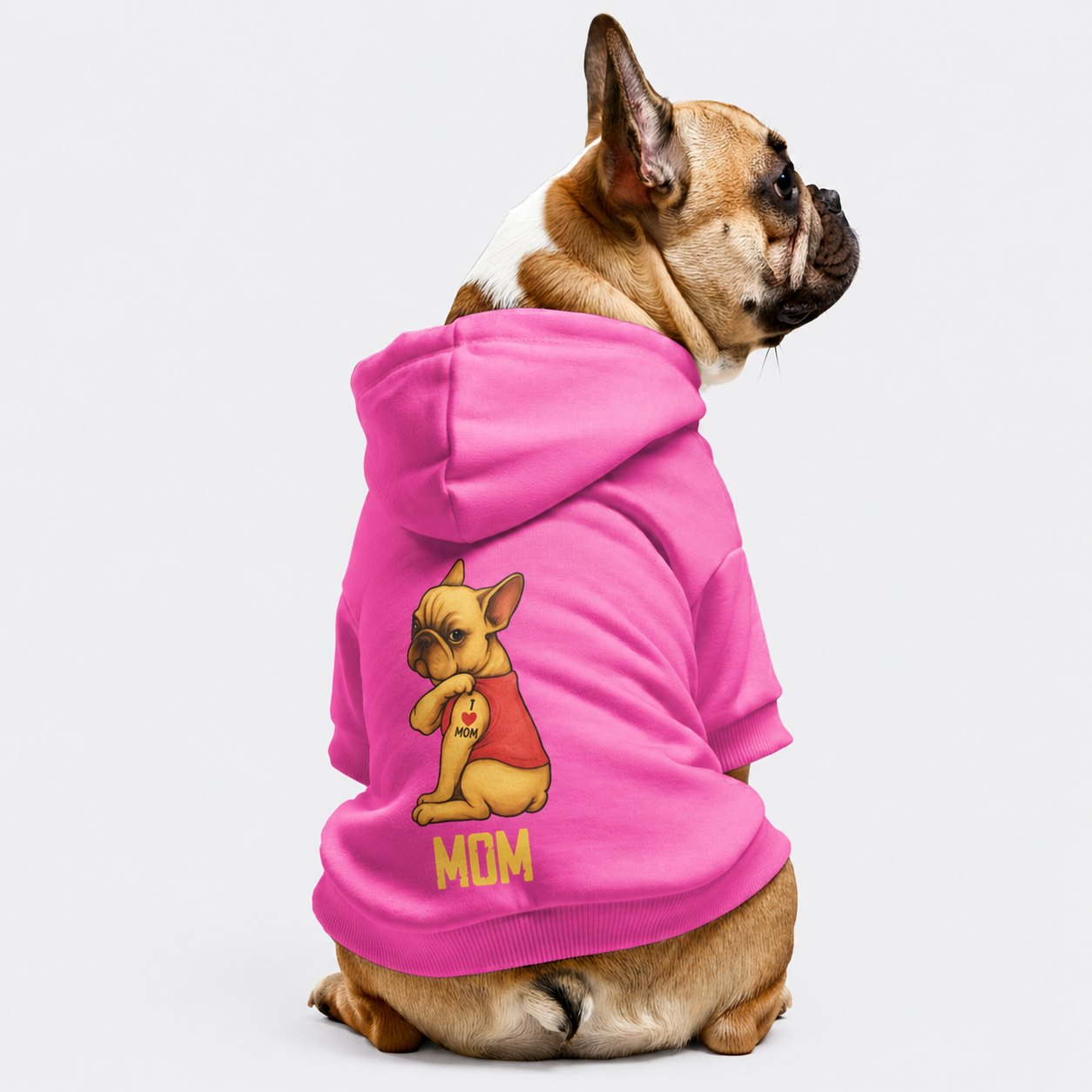 MOM - Personalized French Bulldog hoodies with funny quotes and your furry friend's name – 100% Cotton