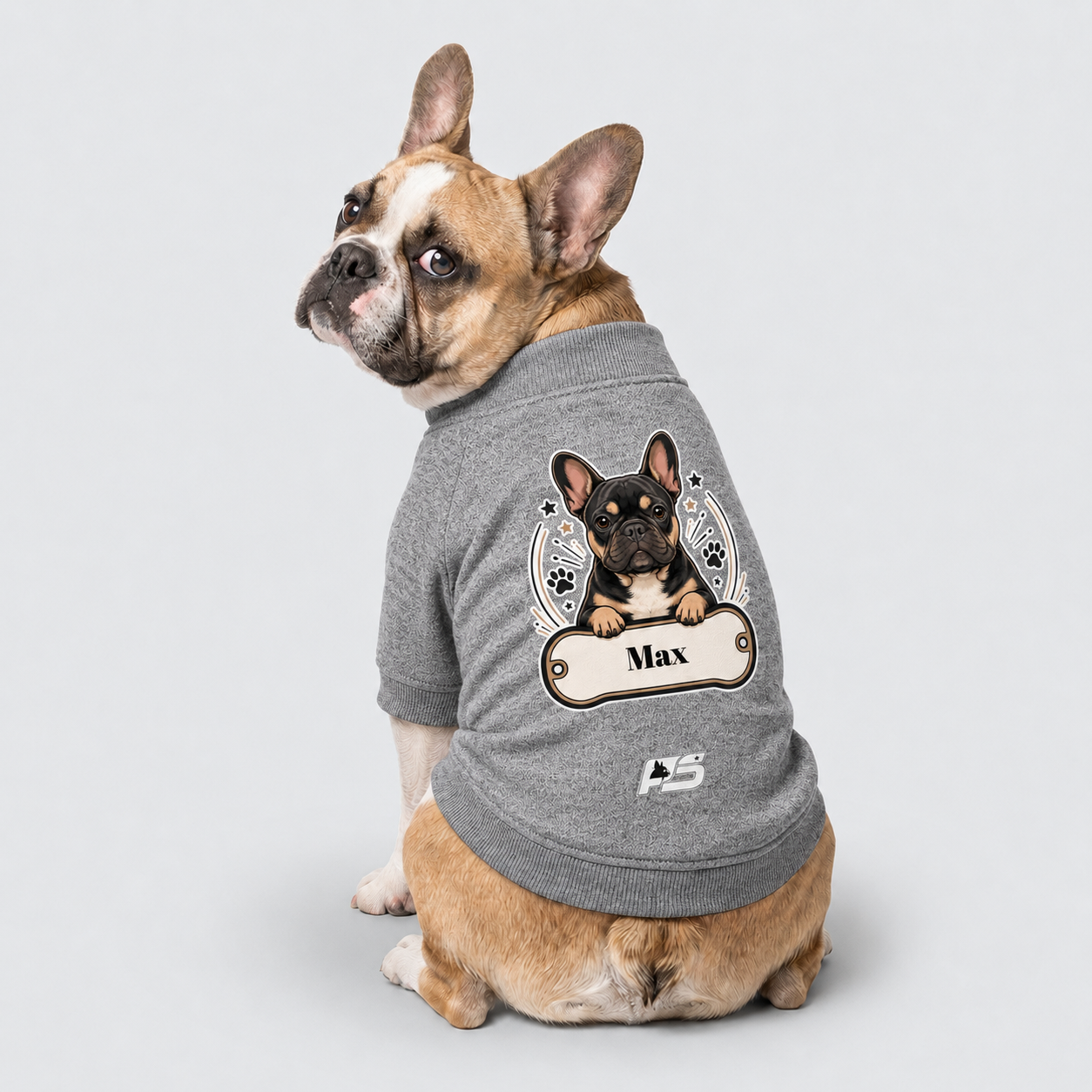 Max - Personalized Frenchie Cardigan Sweatshirts - Made in USA