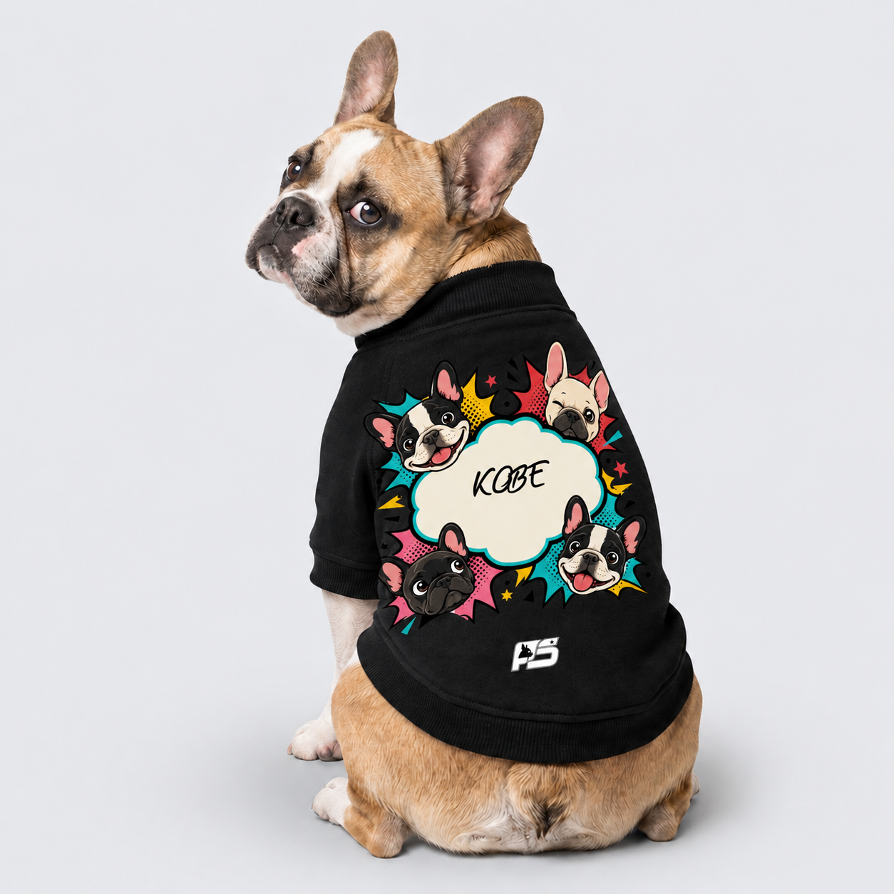 Kobe - Personalized Frenchie Cardigan Sweatshirts - Made in USA