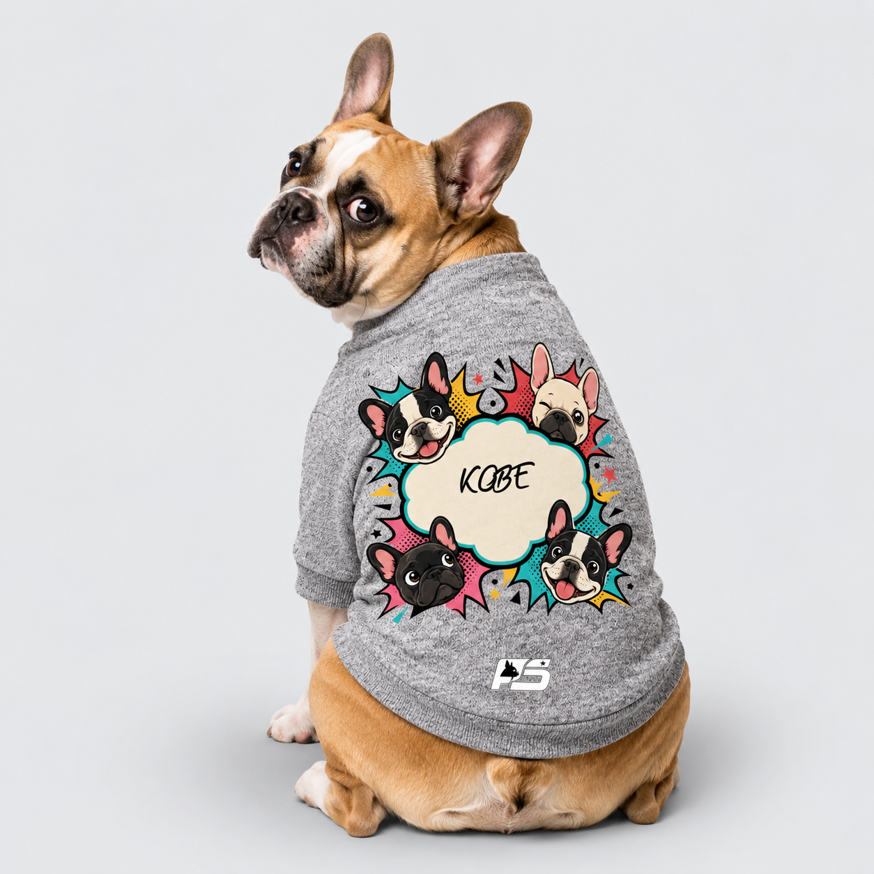 Kobe - Personalized Frenchie Cardigan Sweatshirts - Made in USA