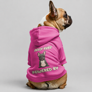 Powered by belly rubs -  French Bulldog Hoodies – 100% Cotton