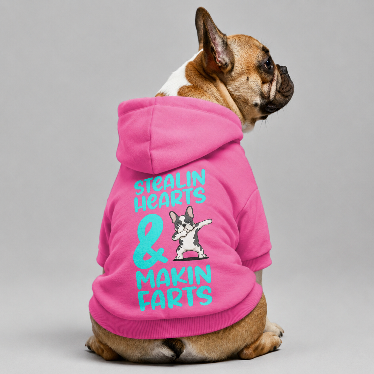 Stealin Hearts & Makin Farts -  French Bulldog Hoodies – 100% Cotton