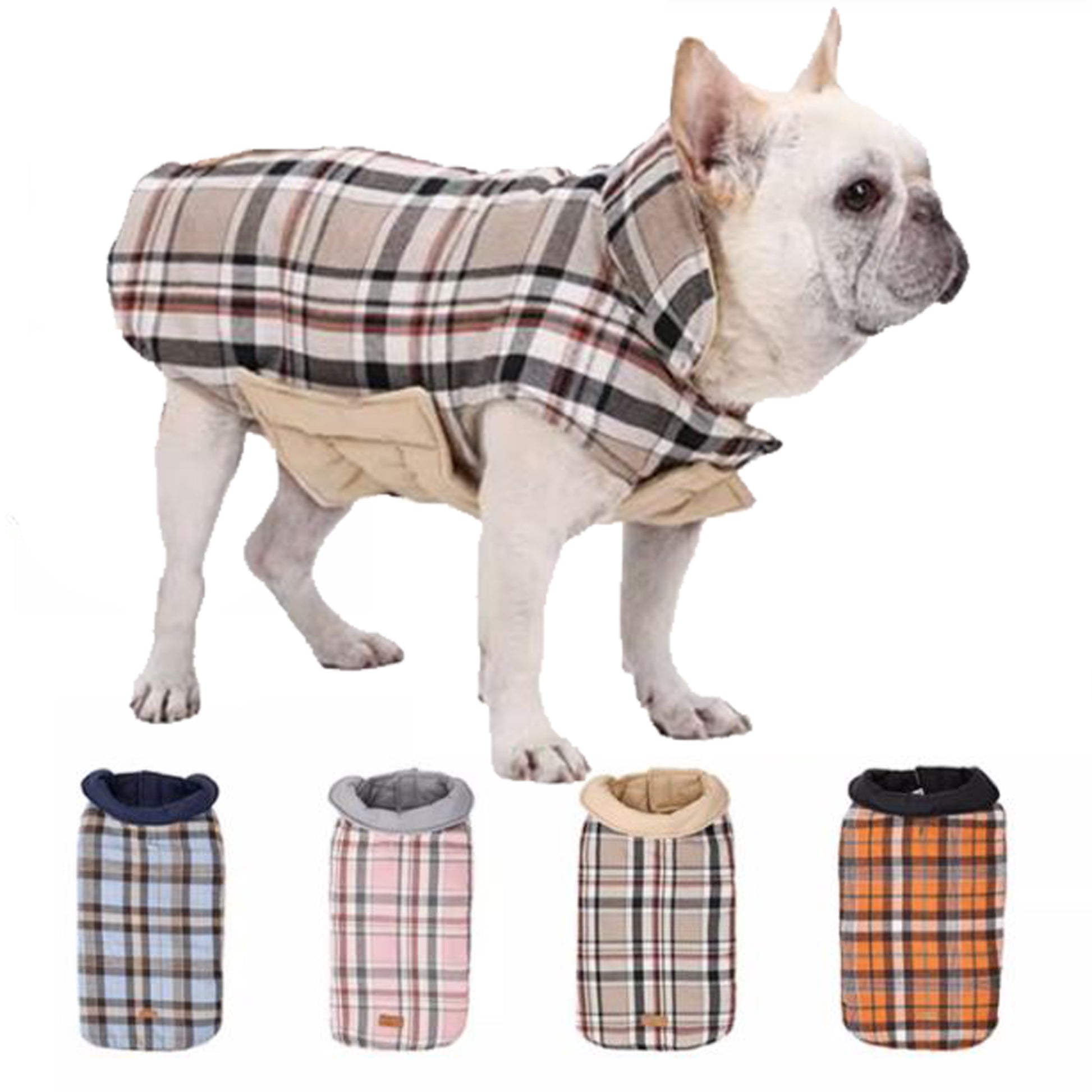 Frenchie Dual-Layer Plaid Vest - Frenchie.us