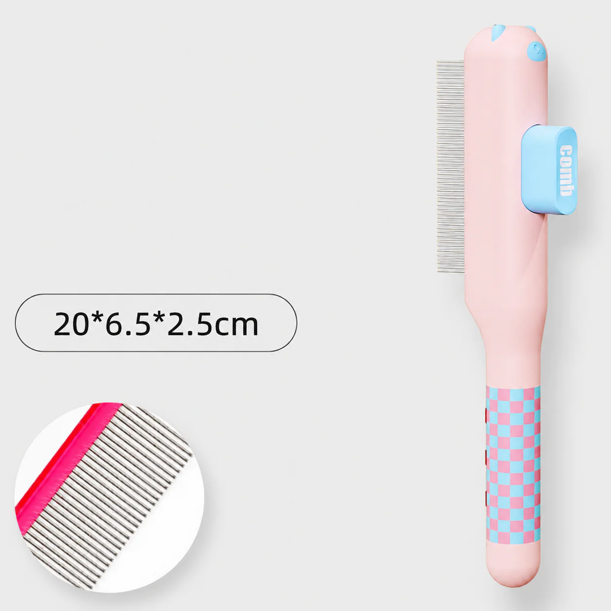 Frenchie-Pet-Comb-Self-Cleaning-Grooming-Brush-for-Shedding-Hair-Removal-5