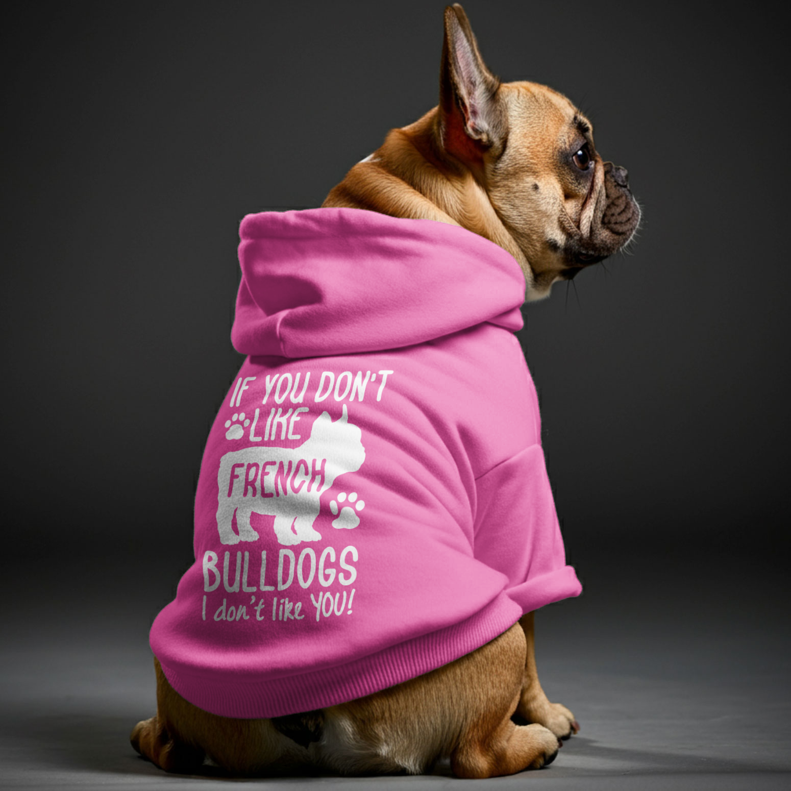 If you don't like French Bulldogs, I don't like YOU! -  French Bulldog Hoodies – 100% Cotton