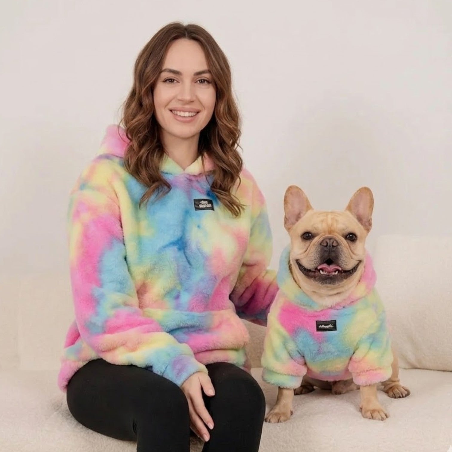 Frenchie-Owner-Cozy-Rainbow Tie-Dye-Matching-Hoodie.jpg