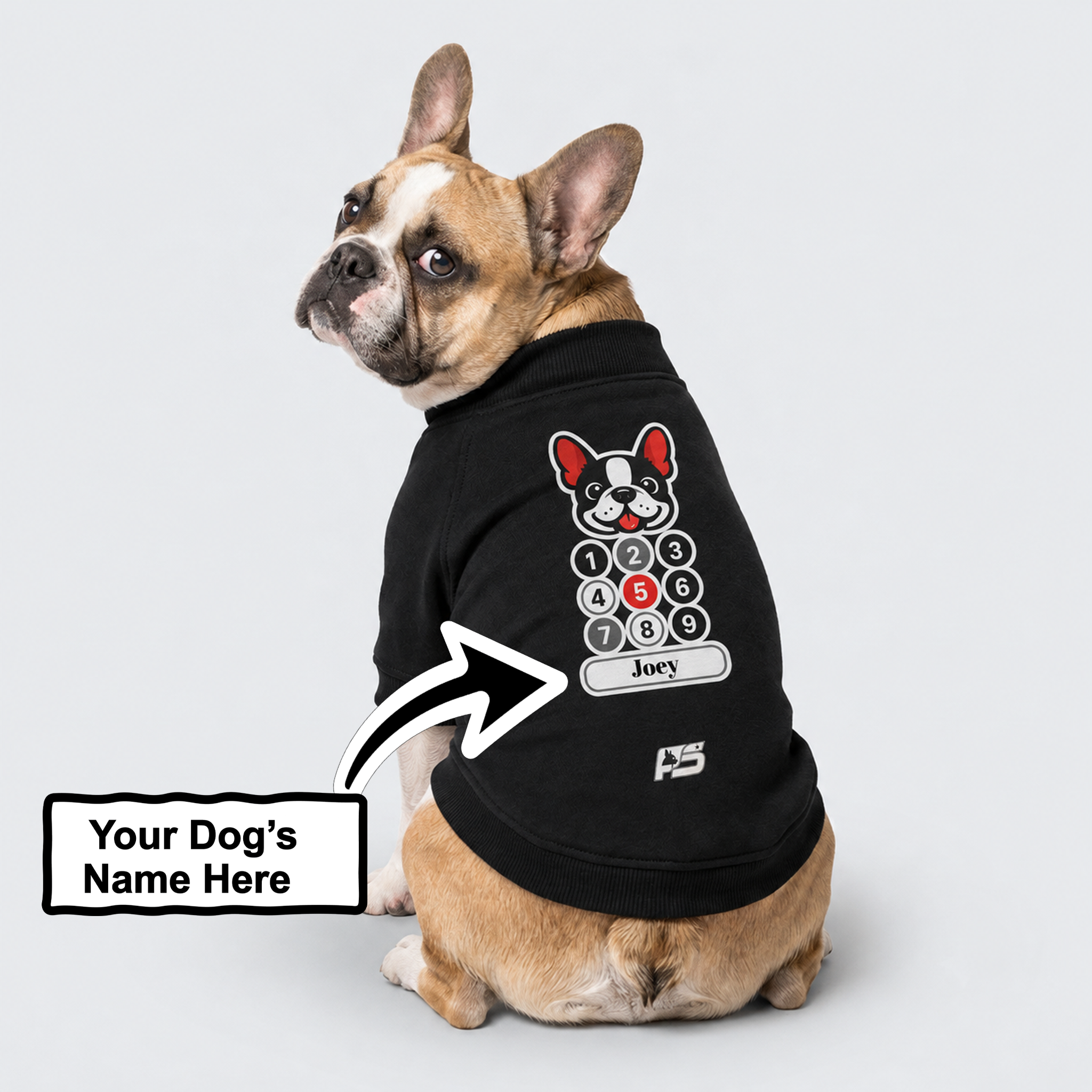 Joey - Personalized Frenchie Cardigan Sweatshirts - Made in USA