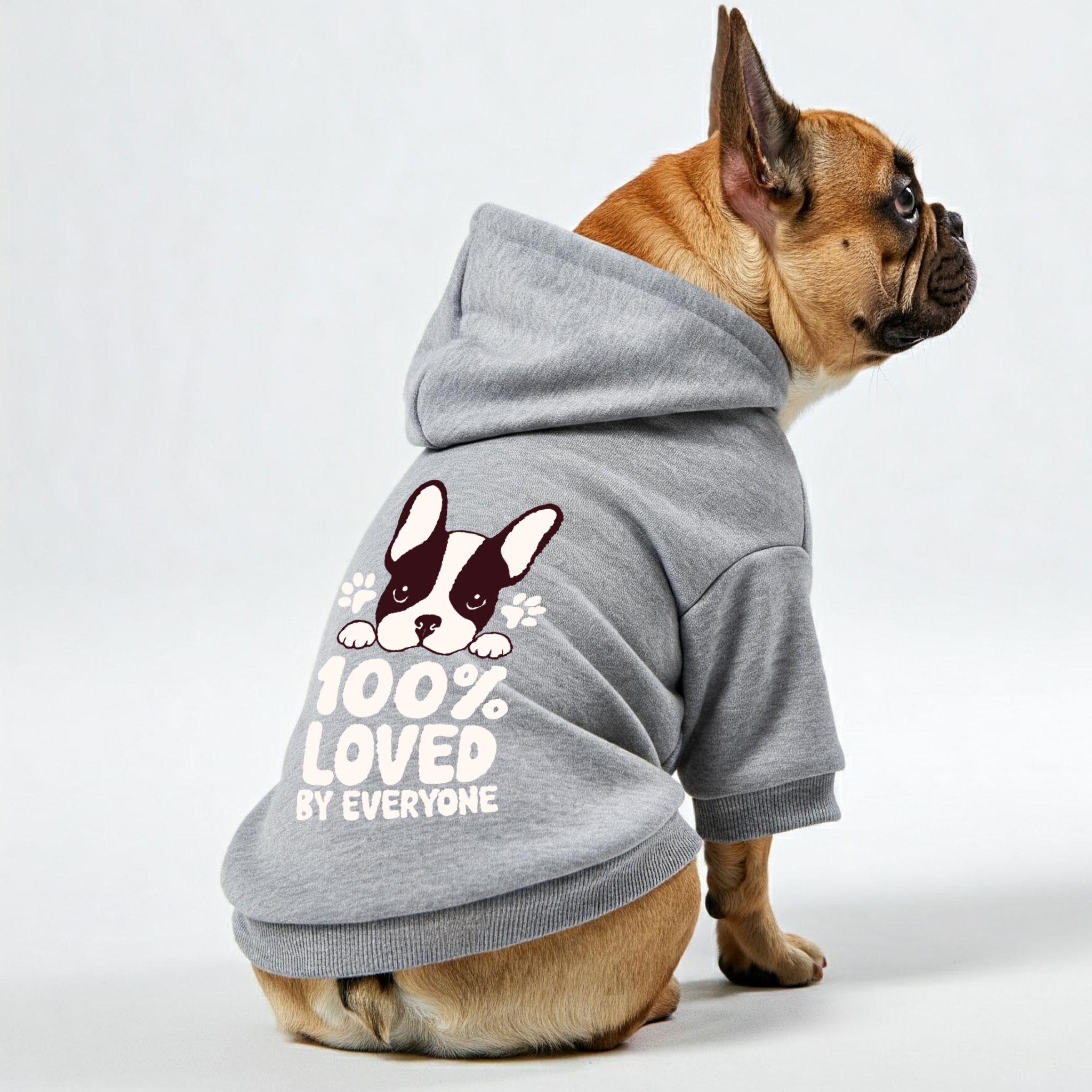 LOVED By everyone -  French Bulldog Hoodies – 100% Cotton