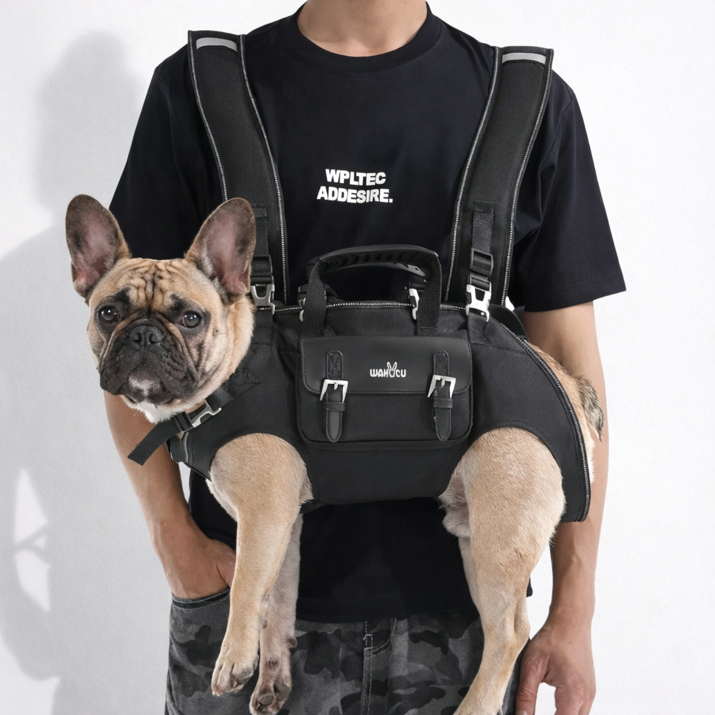 LiftPaw French Bulldog Backpack - Ergonomic Support Do Carrier Backpack - Frenchie.us
