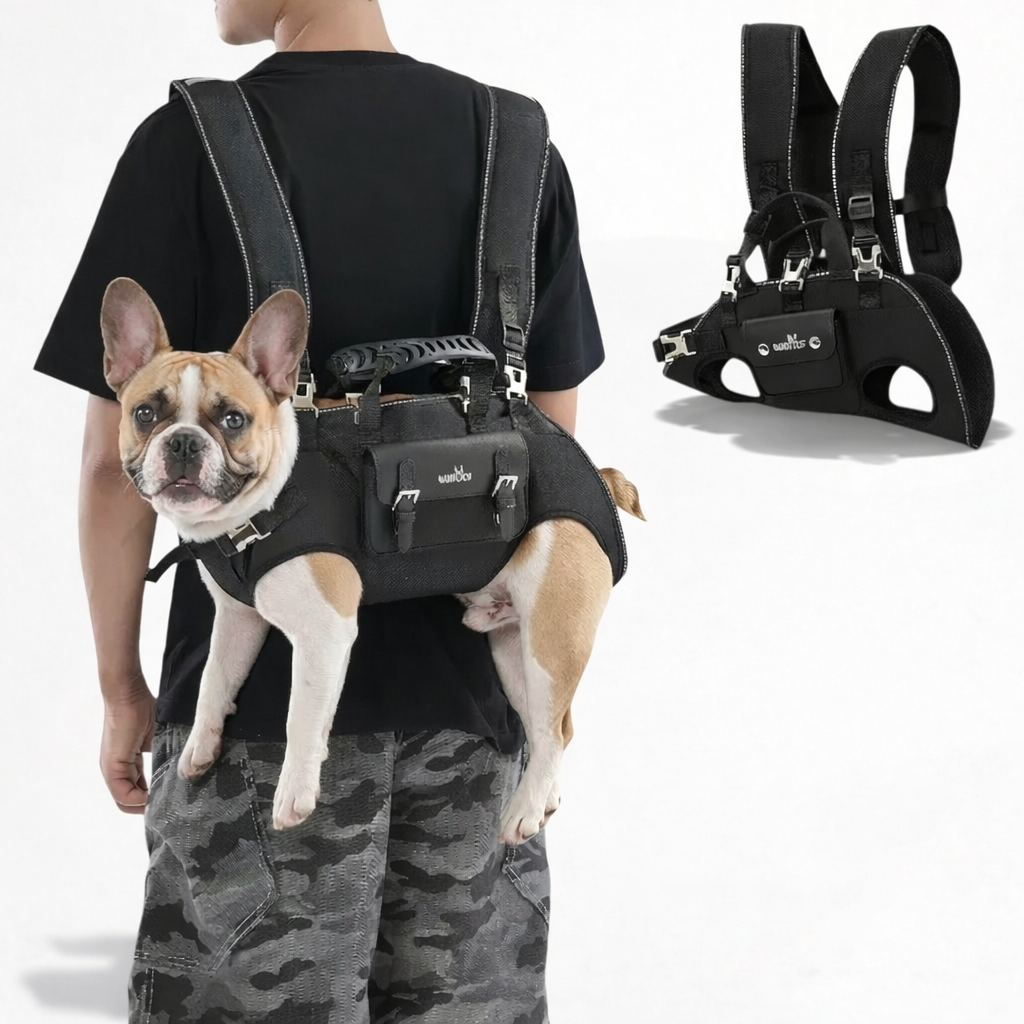 LiftPaw French Bulldog Backpack - Ergonomic Support Do Carrier Backpack - Frenchie.us