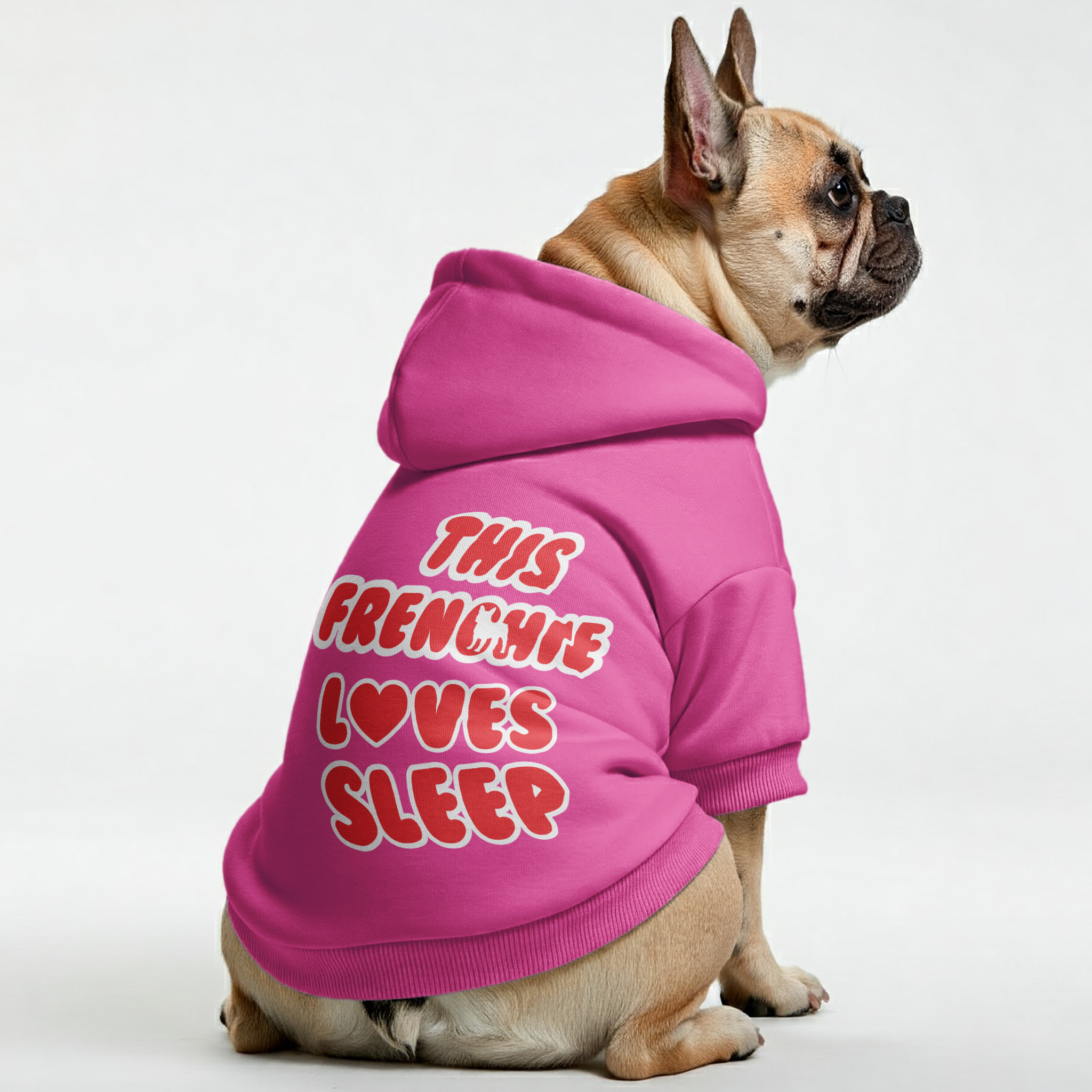 THIS FRENCHIE LOVES SLEEP -  French Bulldog Hoodies – 100% Cotton