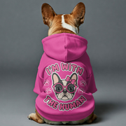 I'm with humman -  French Bulldog Hoodies – 100% Cotton
