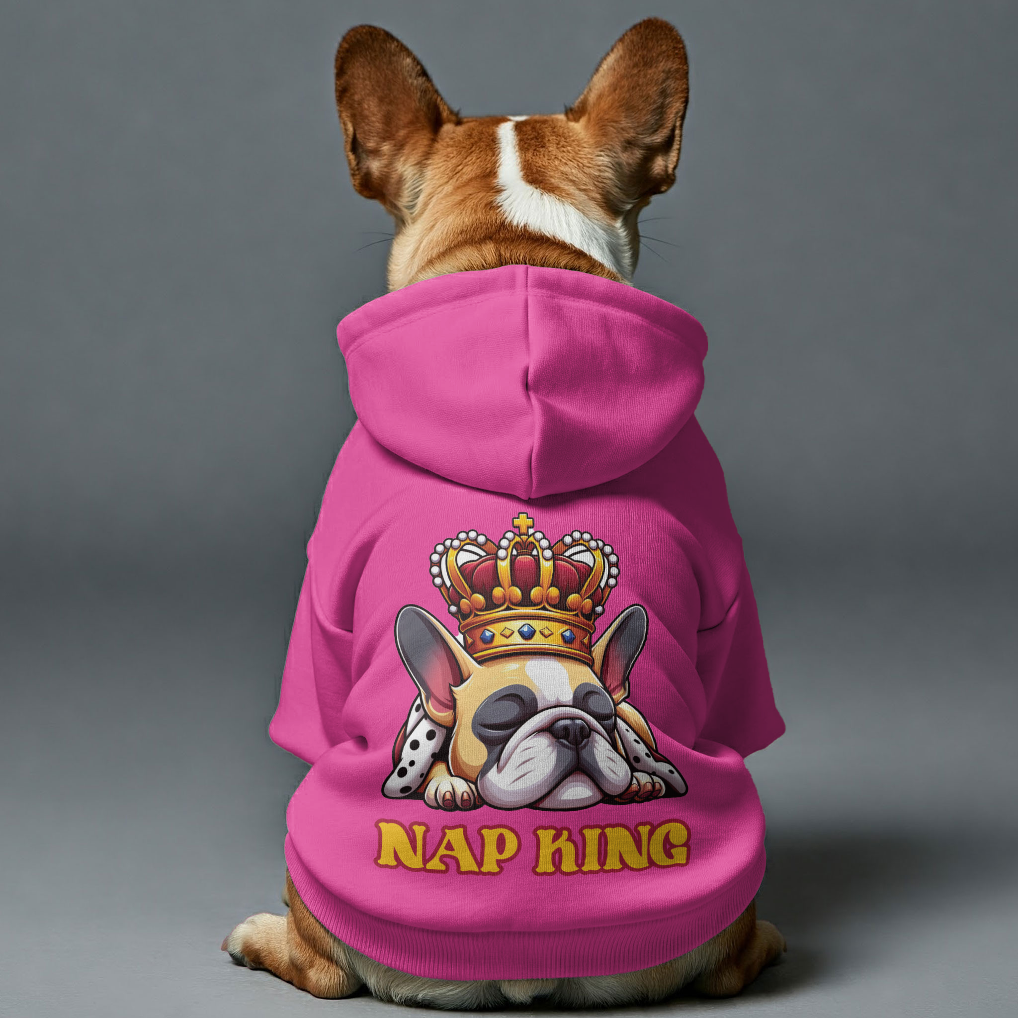Nap king -  French Bulldog Hoodies – 100% Cotton