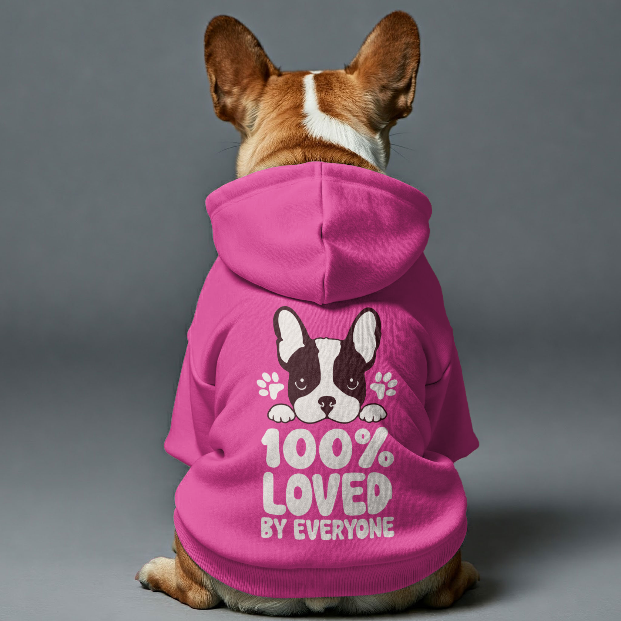 LOVED By everyone -  French Bulldog Hoodies – 100% Cotton
