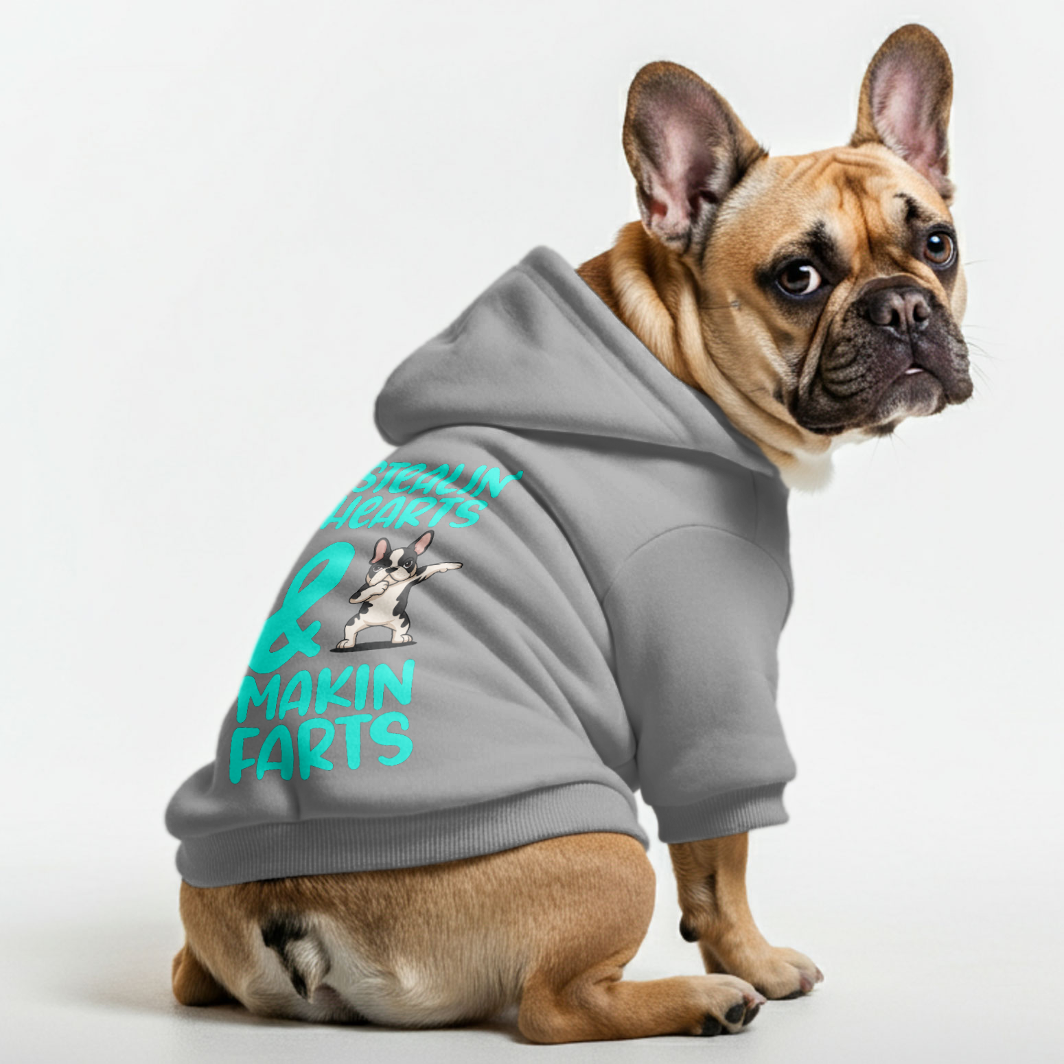 Stealin Hearts & Makin Farts -  French Bulldog Hoodies – 100% Cotton
