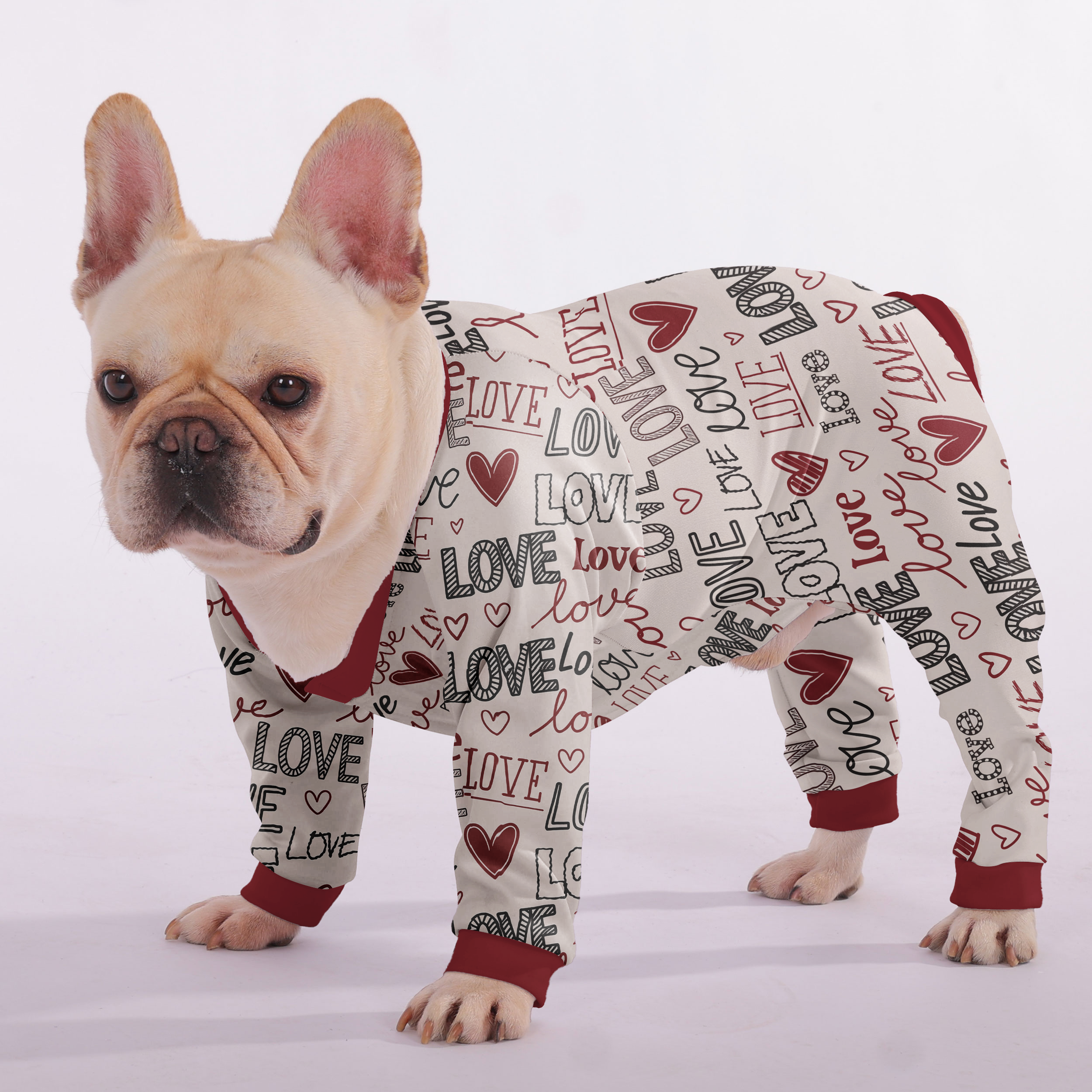 Lucy - Frenchie Pajamas – Lightweight, Stretchy, Cozy & Festively Stylish