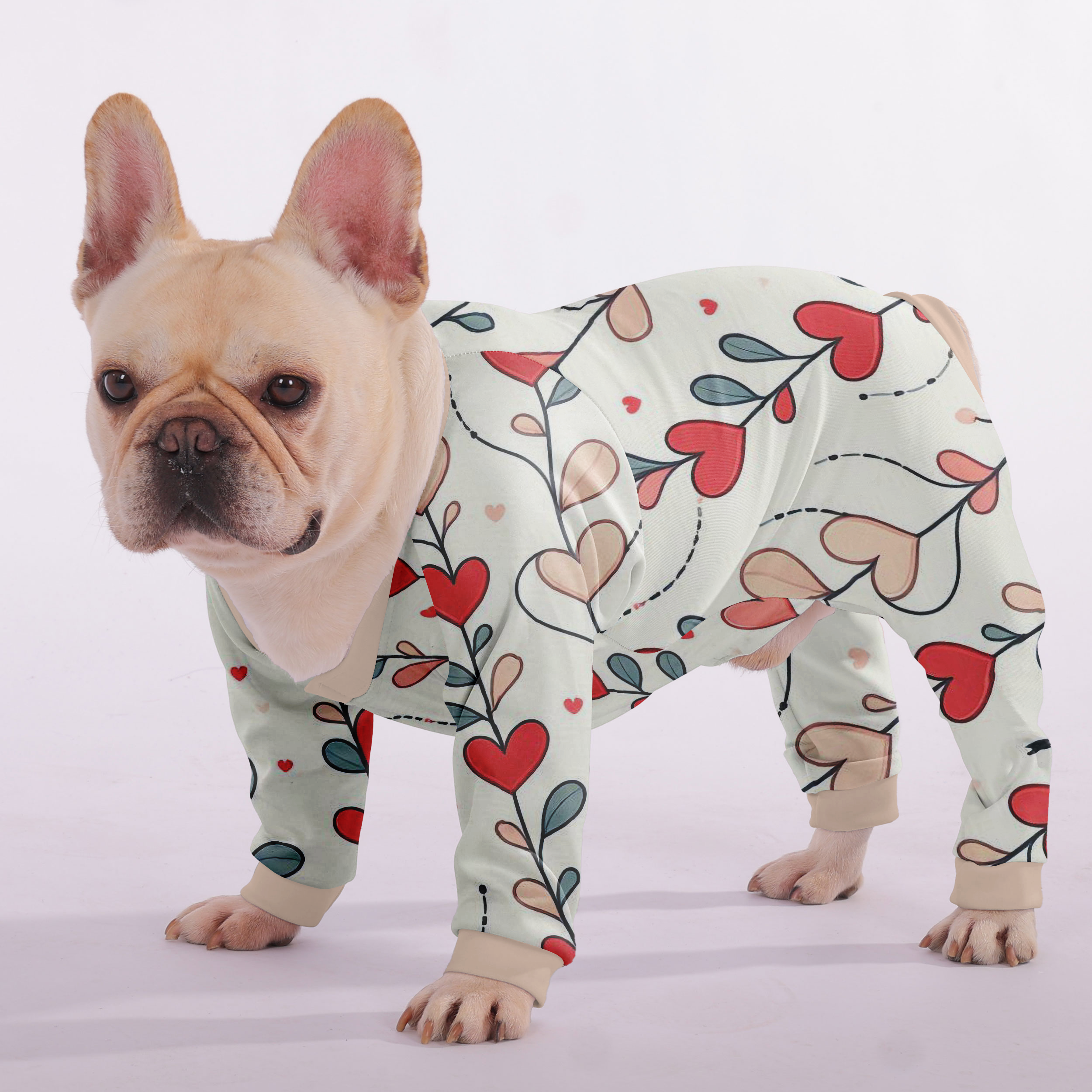 Molly - Frenchie Pajamas – Lightweight, Stretchy, Cozy & Festively Stylish