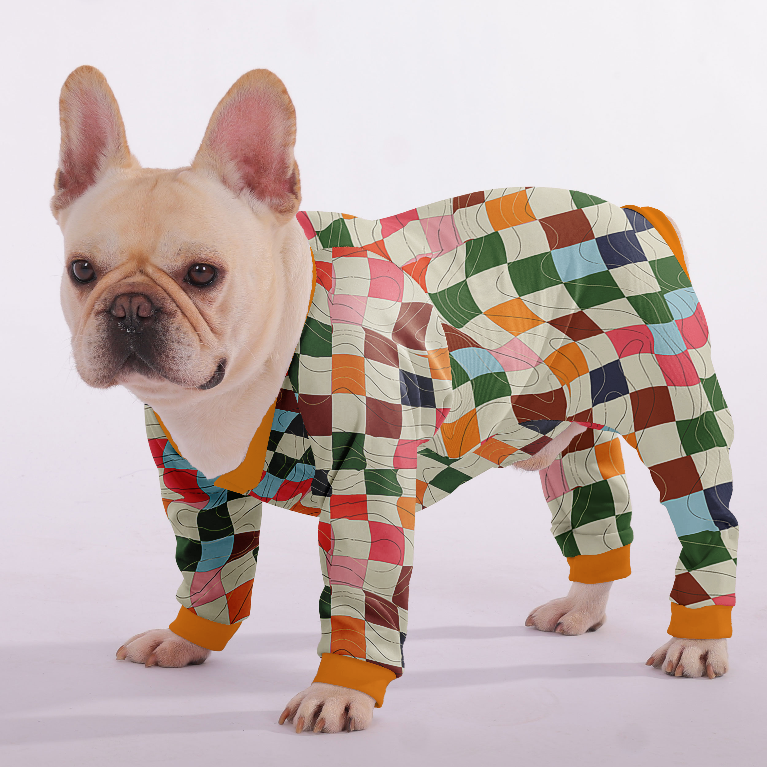 Nova - Frenchie Pajamas – Lightweight, Stretchy, Cozy & Festively Stylish