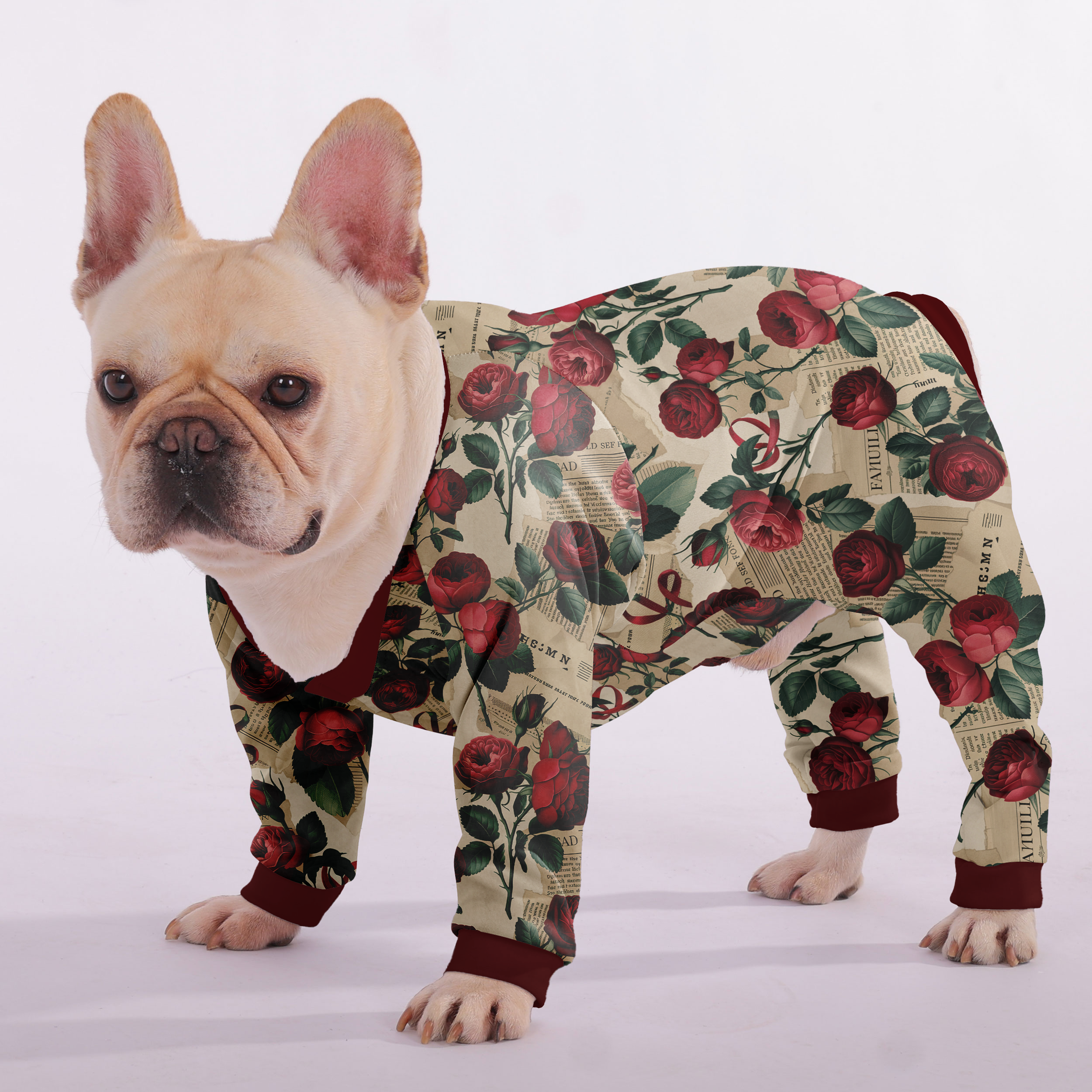 Bear - Frenchie Pajamas – Lightweight, Stretchy, Cozy & Festively Stylish
