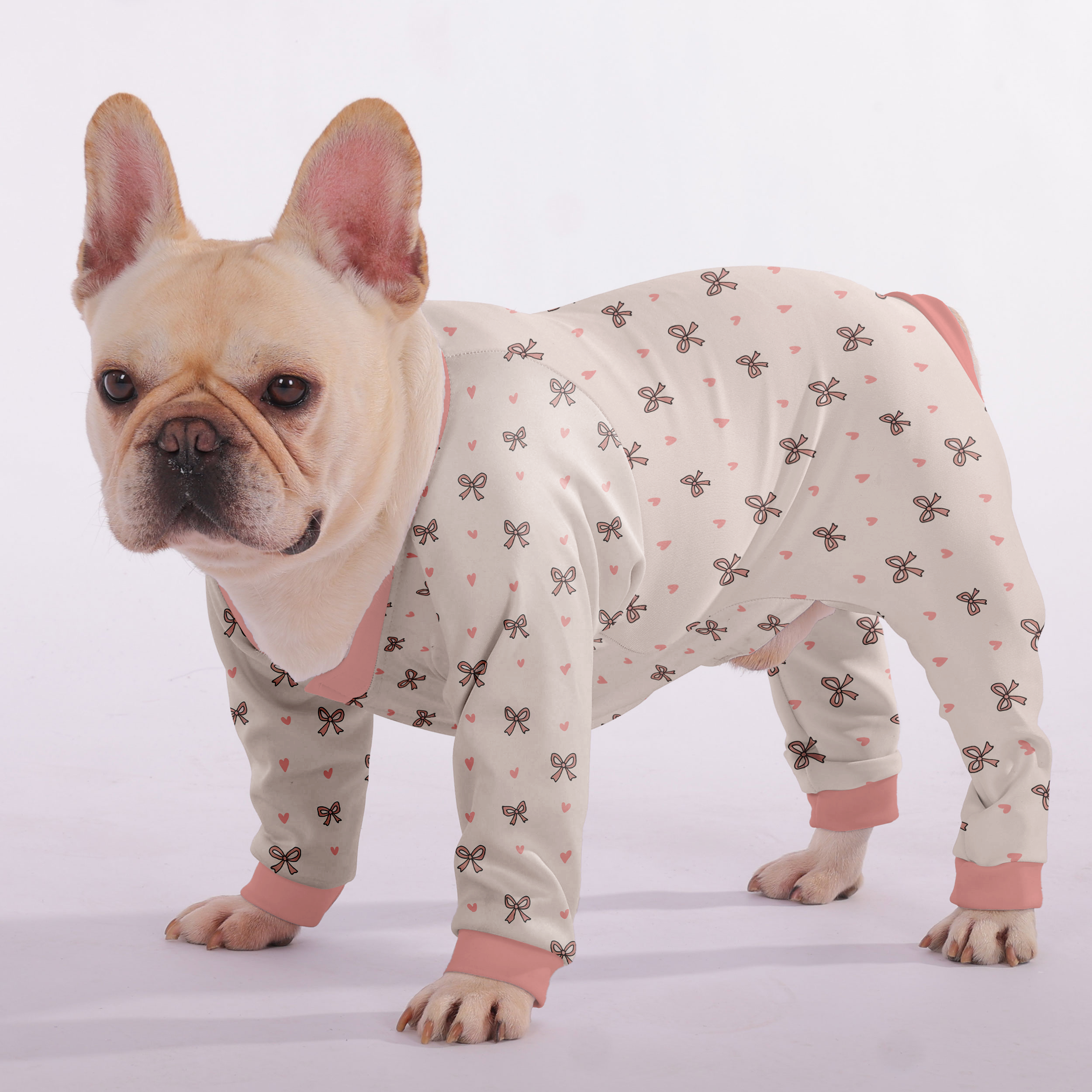 Dixie - Frenchie Pajamas – Lightweight, Stretchy, Cozy & Festively Stylish
