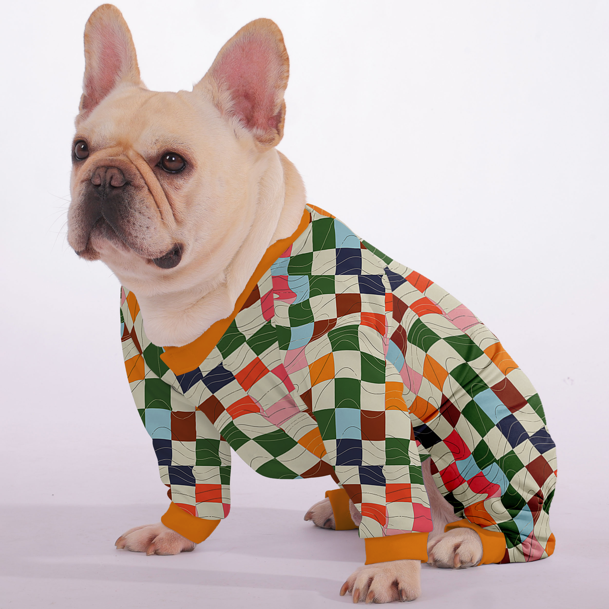 Nova - Frenchie Pajamas – Lightweight, Stretchy, Cozy & Festively Stylish