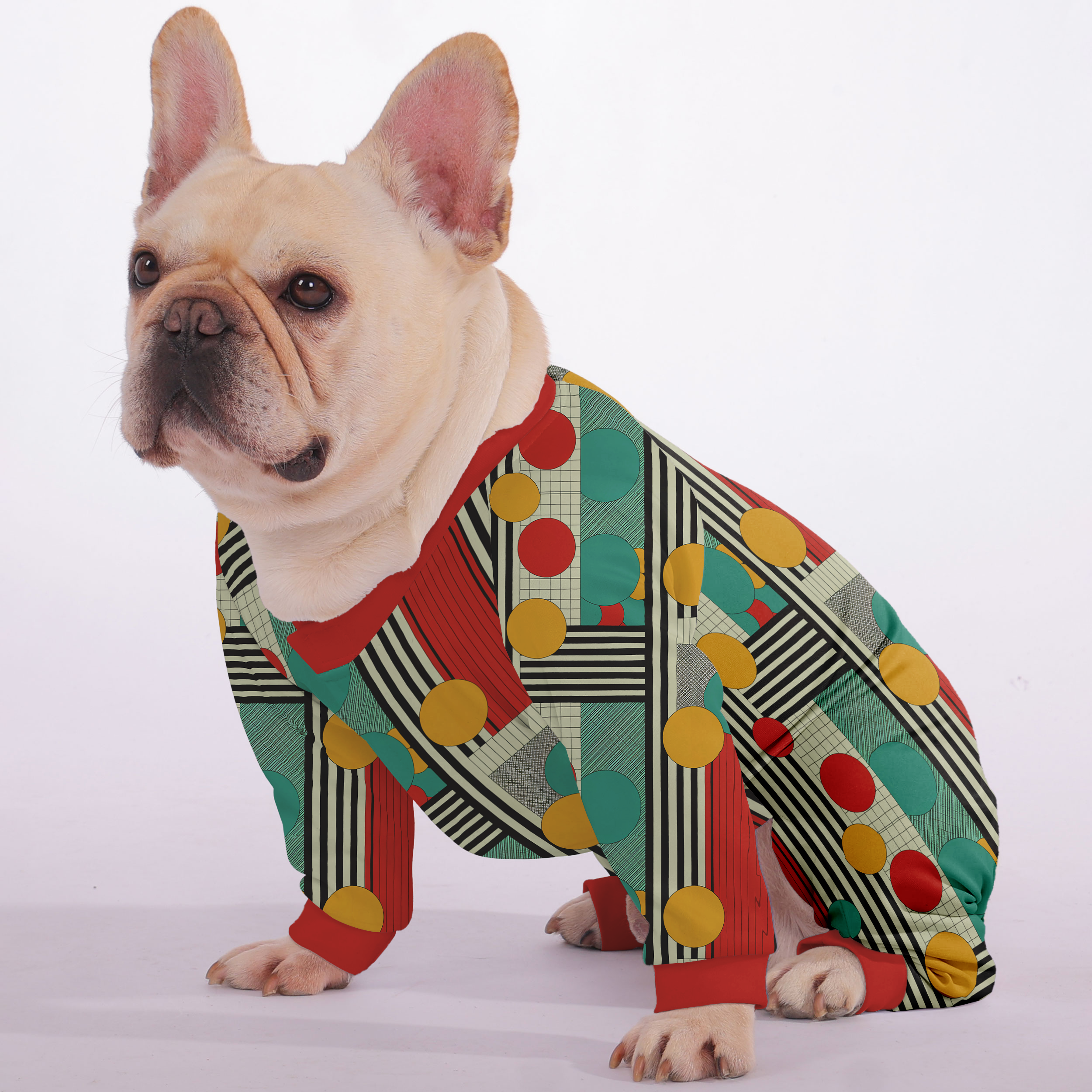 Archie - Frenchie Pajamas – Lightweight, Stretchy, Cozy & Festively Stylish