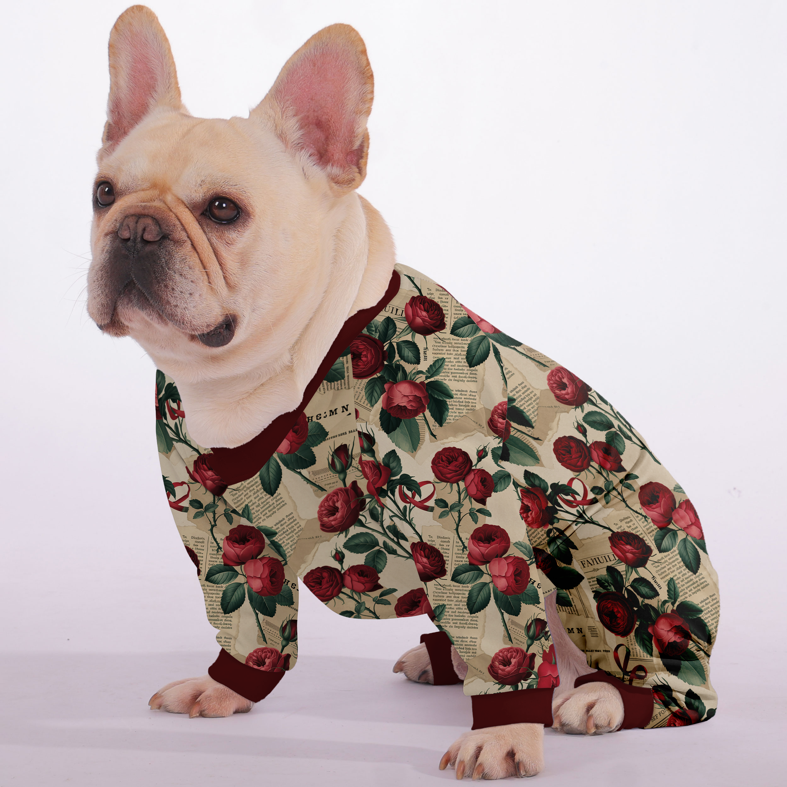 Bear - Frenchie Pajamas – Lightweight, Stretchy, Cozy & Festively Stylish