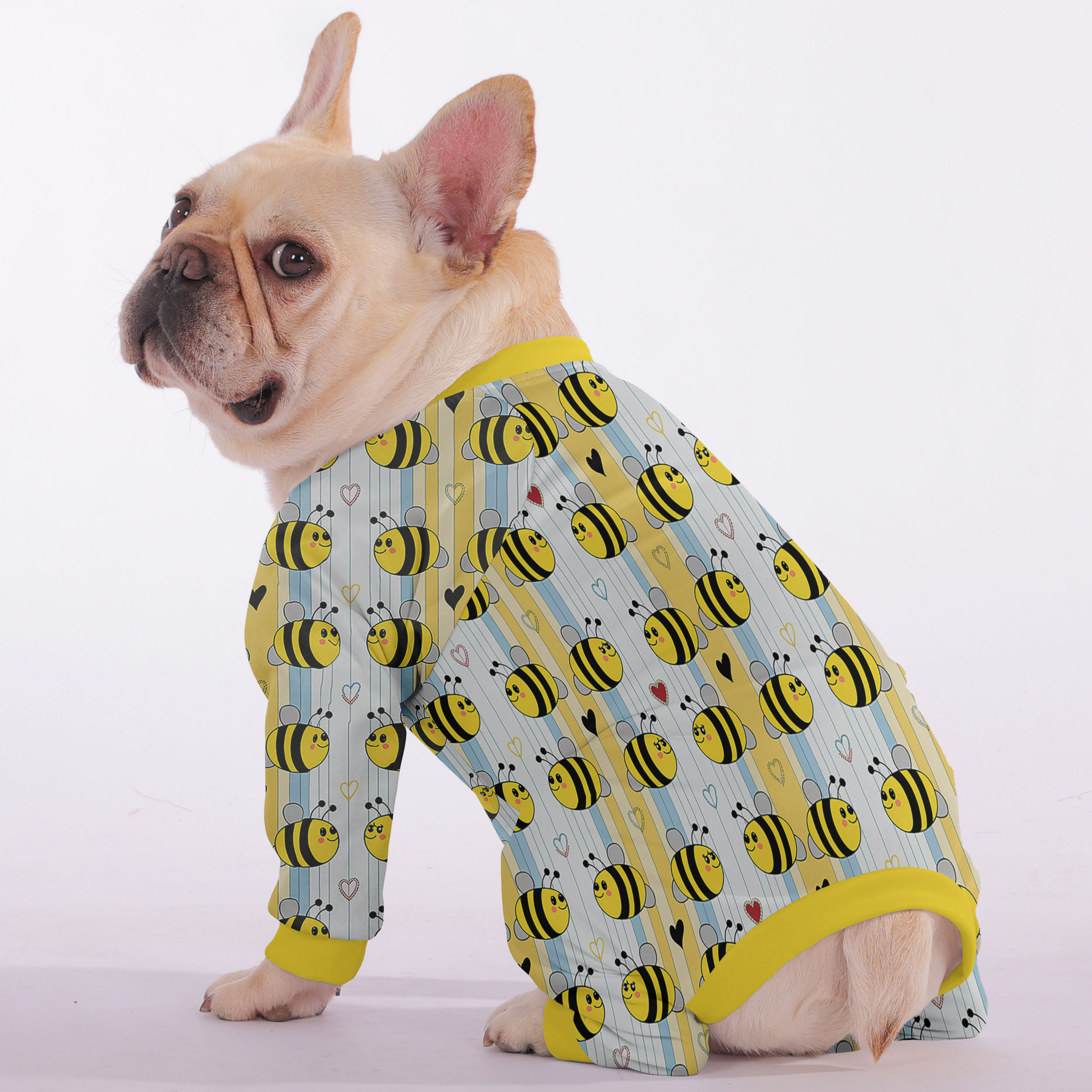 Lola - Frenchie Pajamas – Lightweight, Stretchy, Cozy & Festively Stylish