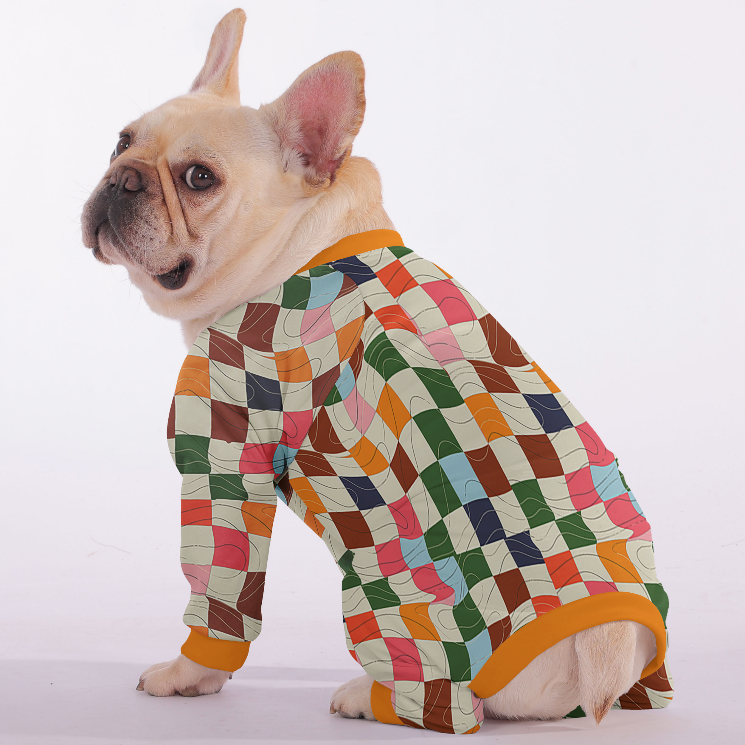 Nova - Frenchie Pajamas – Lightweight, Stretchy, Cozy & Festively Stylish