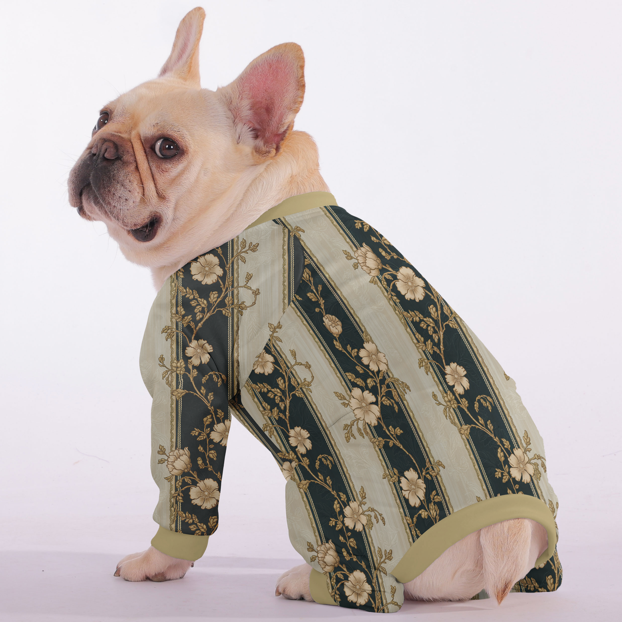 Winnie - Frenchie Pajamas – Lightweight, Stretchy, Cozy & Festively Stylish