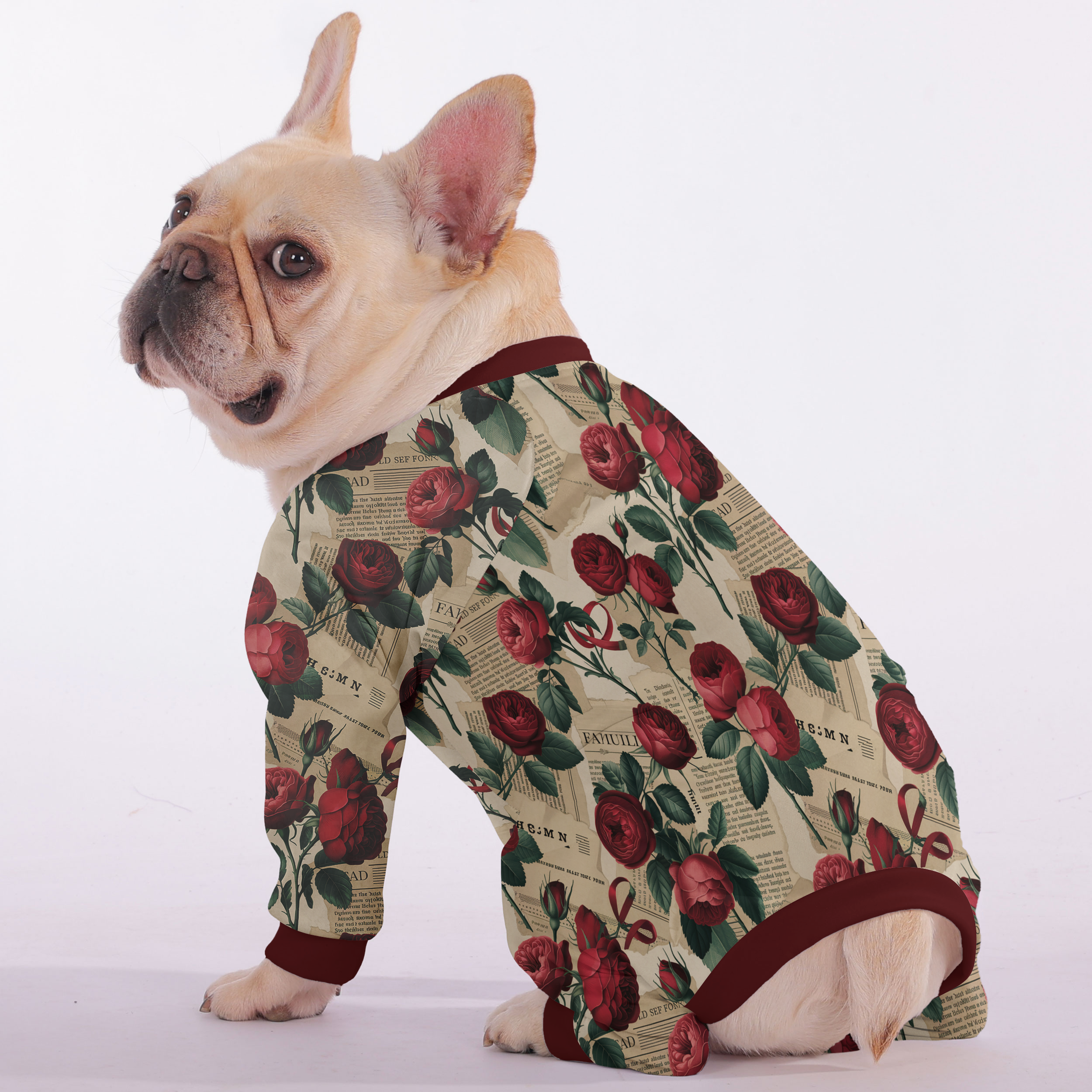 Bear - Frenchie Pajamas – Lightweight, Stretchy, Cozy & Festively Stylish