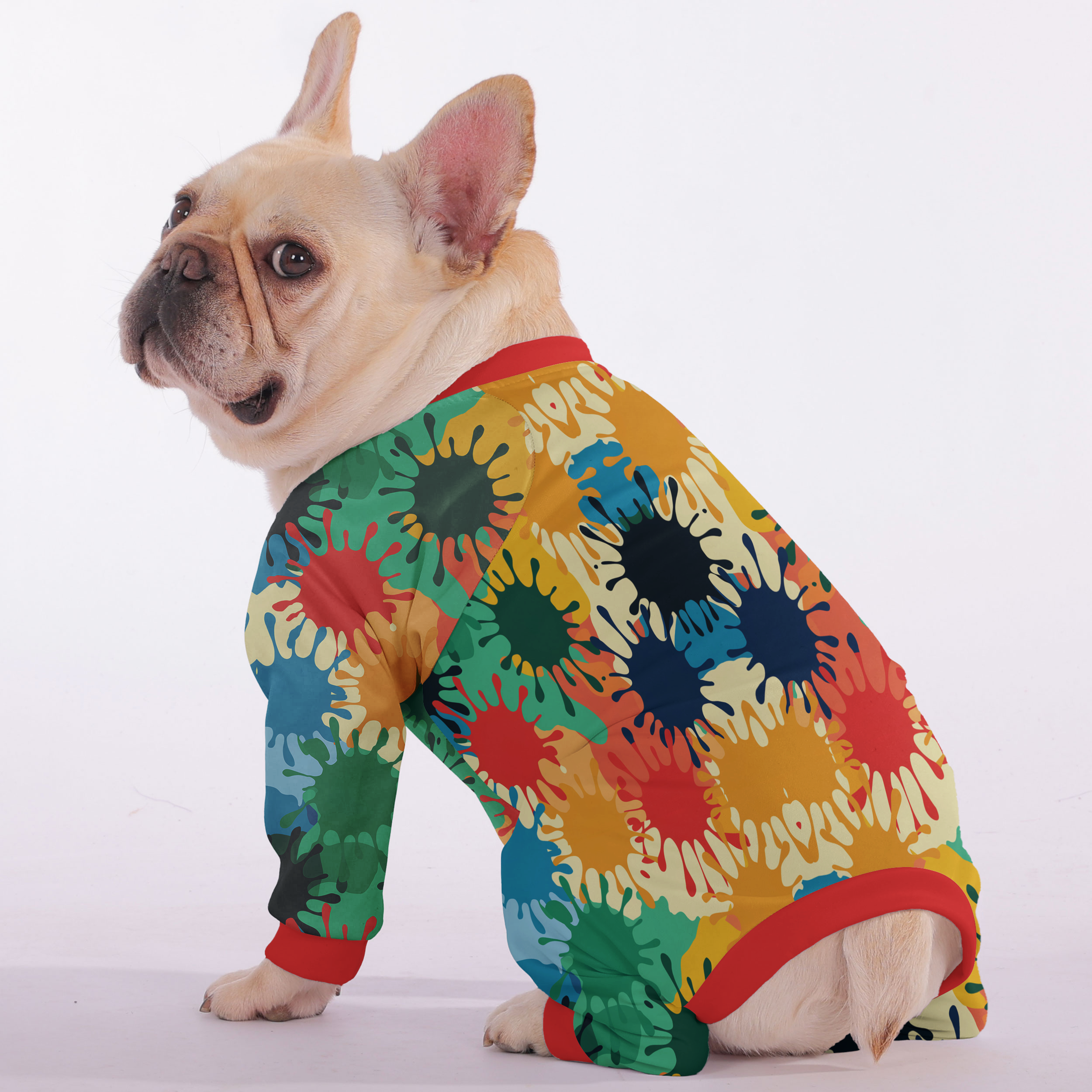 Bruno - Frenchie Pajamas – Lightweight, Stretchy, Cozy & Festively Stylish