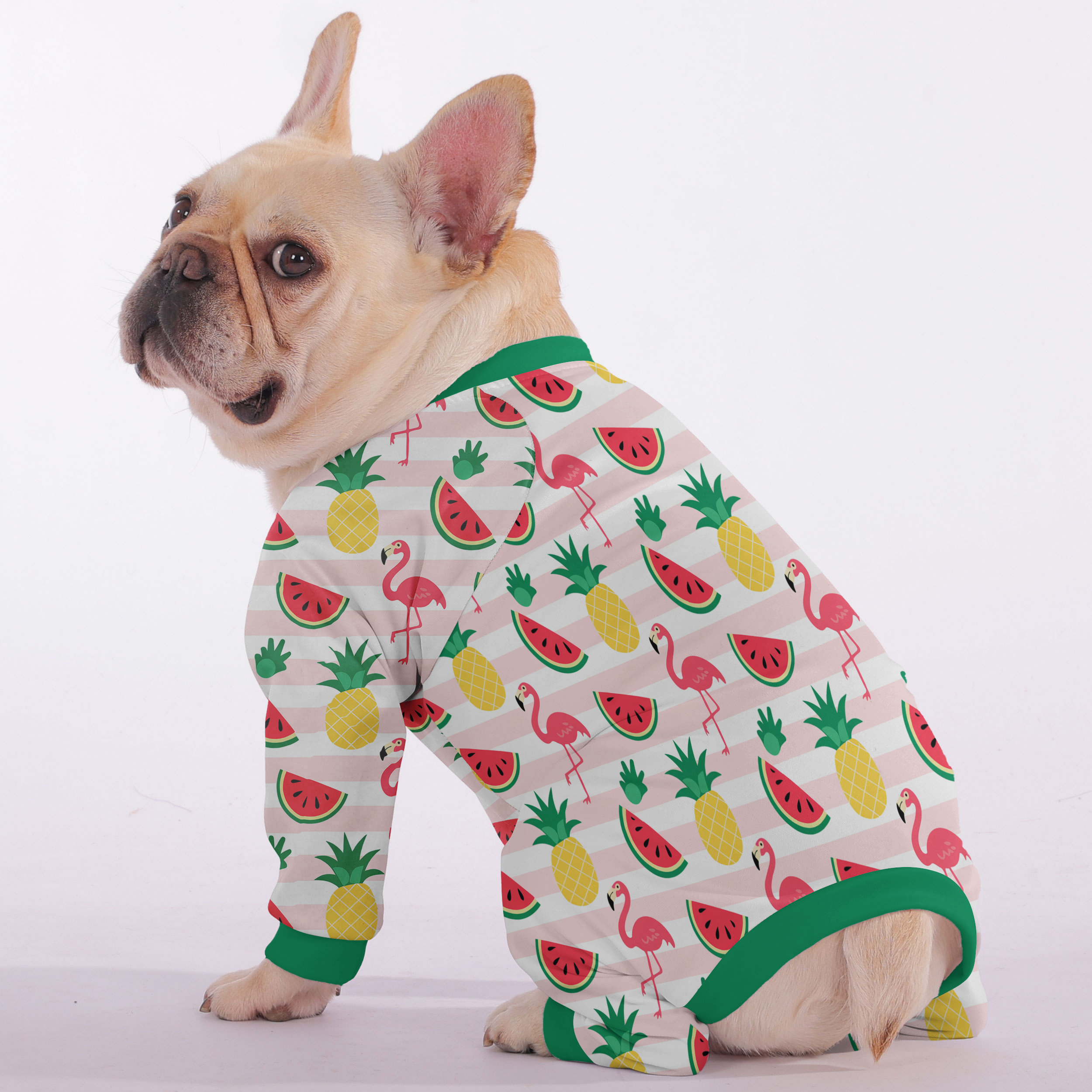 Ginger - Frenchie Pajamas – Lightweight, Stretchy, Cozy & Festively Stylish