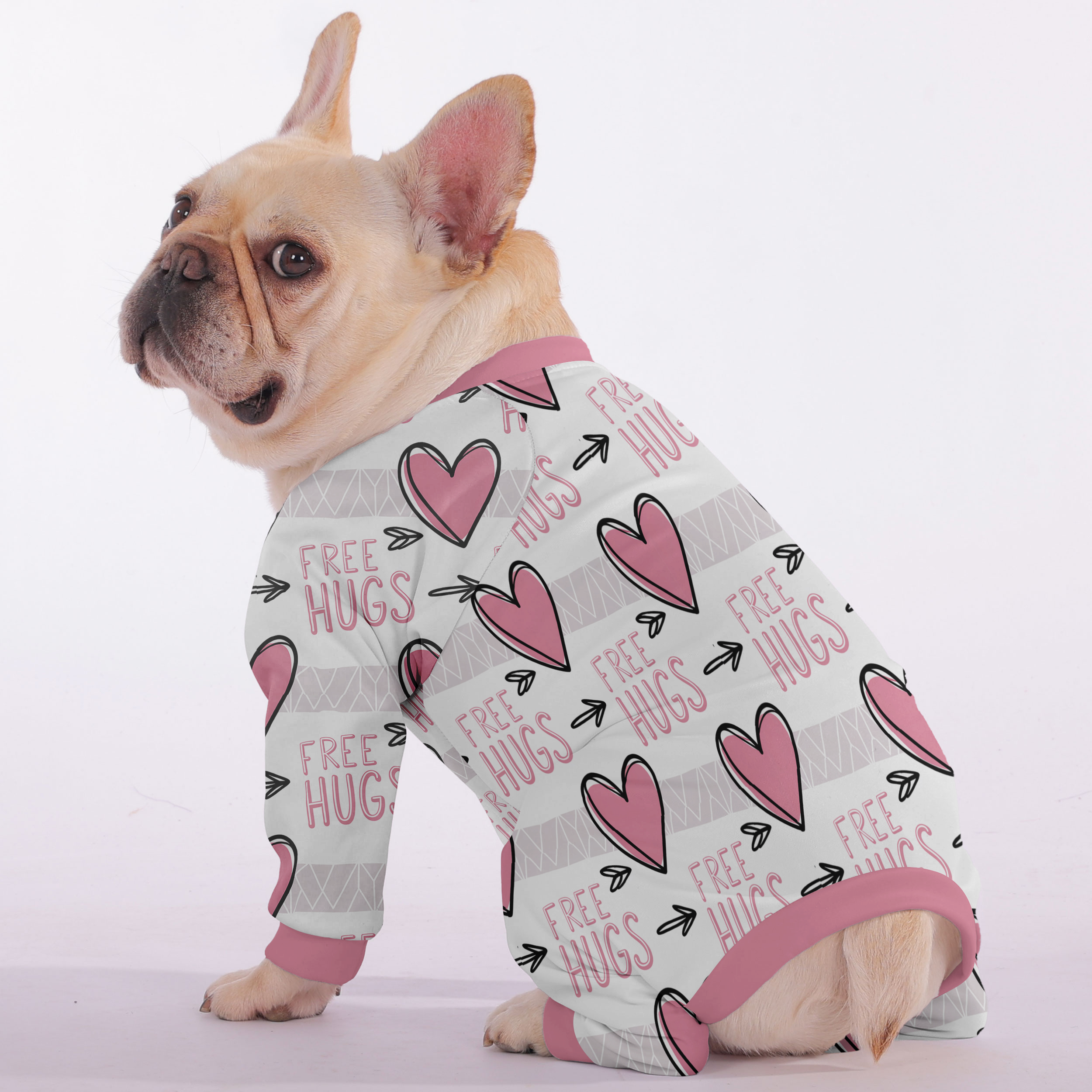 Lady - Frenchie Pajamas – Lightweight, Stretchy, Cozy & Festively Stylish