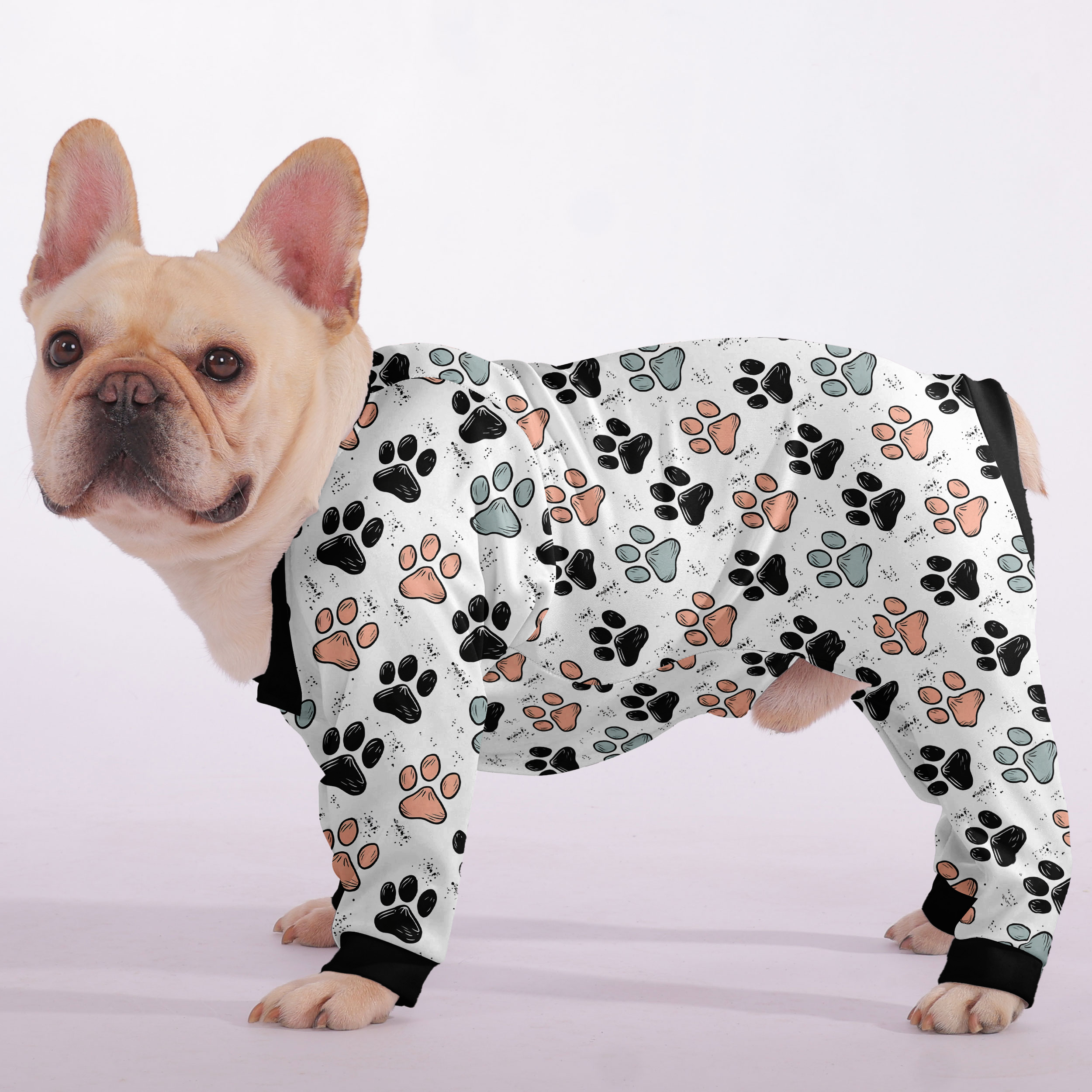 Paisley - Frenchie Pajamas – Lightweight, Stretchy, Cozy & Festively Stylish