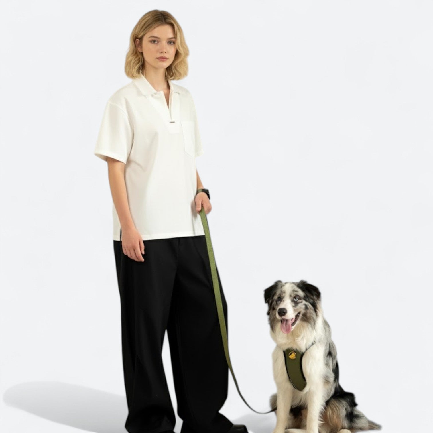 Reflective Frenchie Harness Set with Leash Collar - Frenchie.us