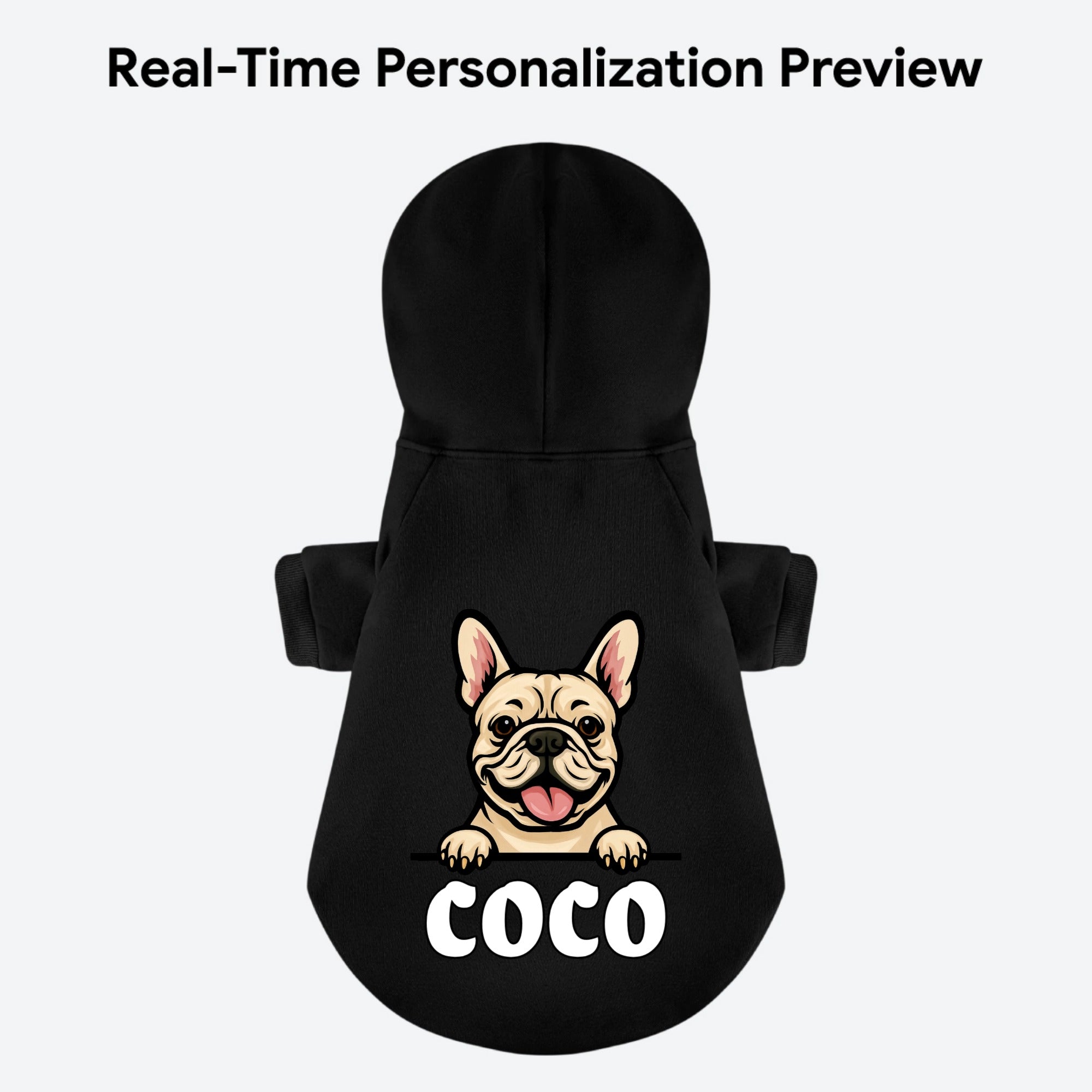 COCO - Personalized French Bulldog hoodies with funny quotes and your furry friend's name – 100% Cotton