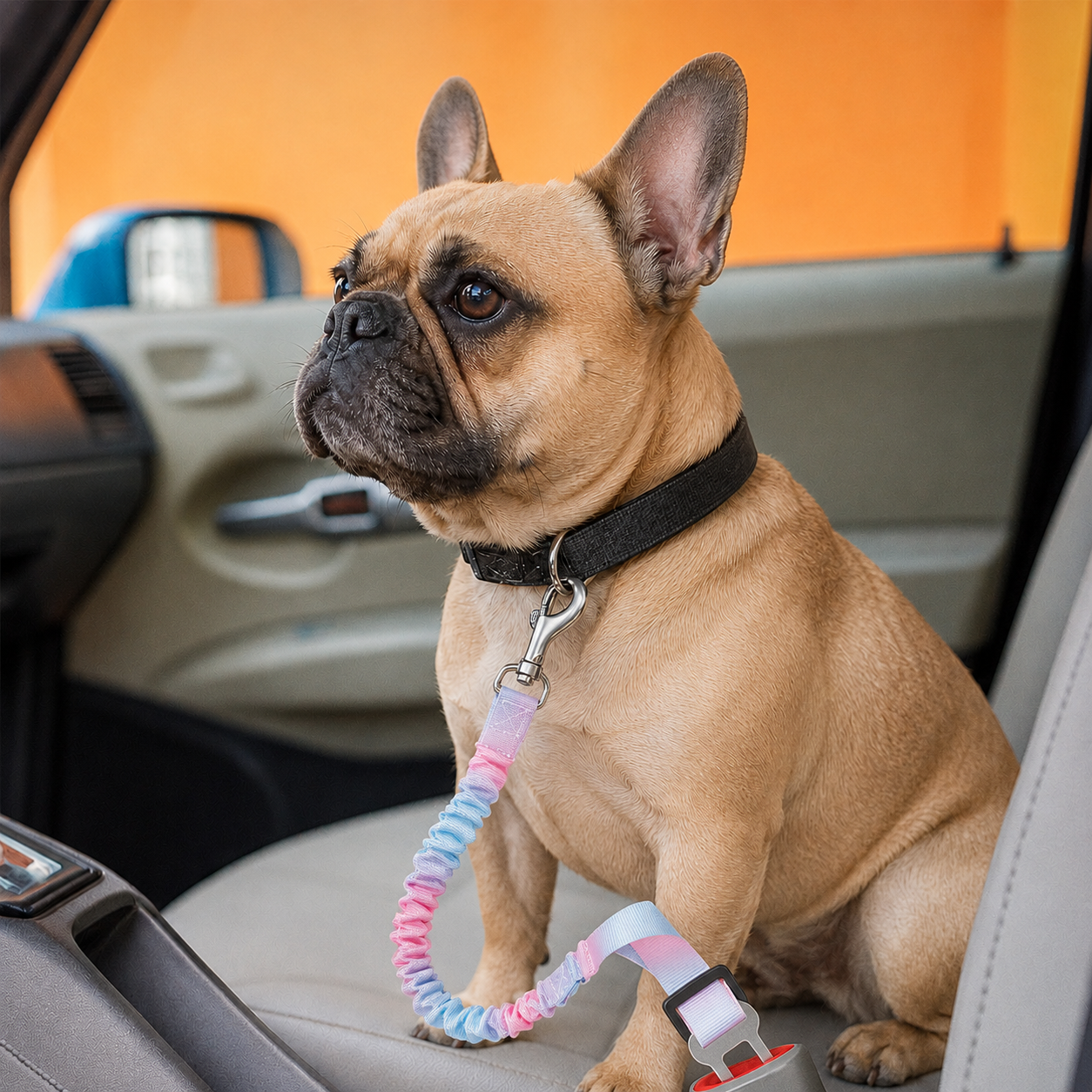 Frenchie Car Safety Seat Belt