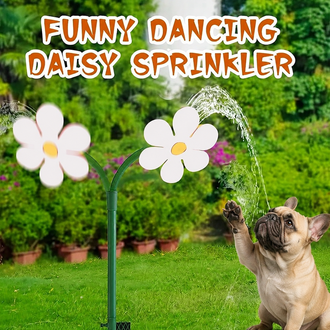 360° Rotating Crazy Daisy Flower Sprinkler