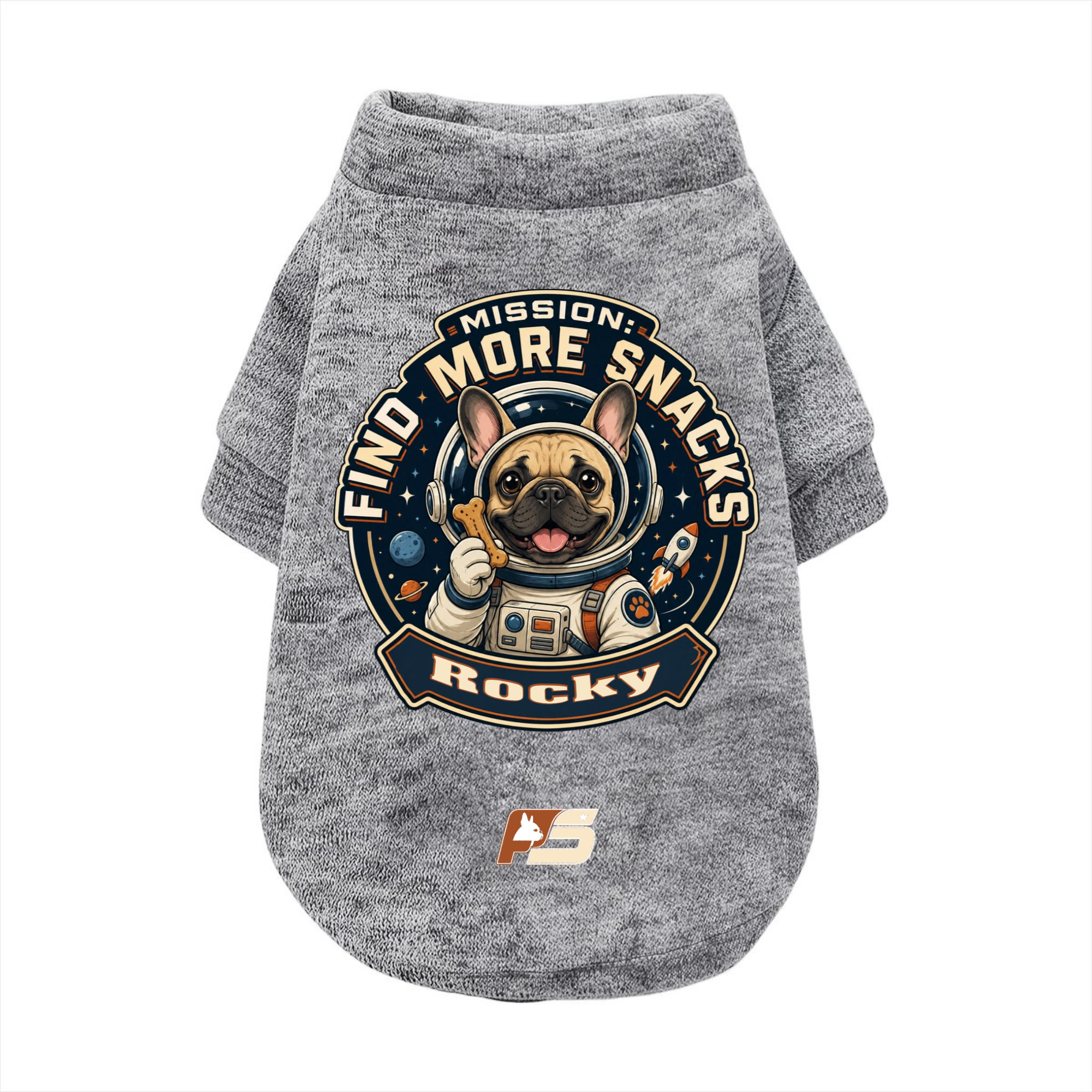 Rocky - Personalized Frenchie Cardigan Sweatshirts - Made in USA