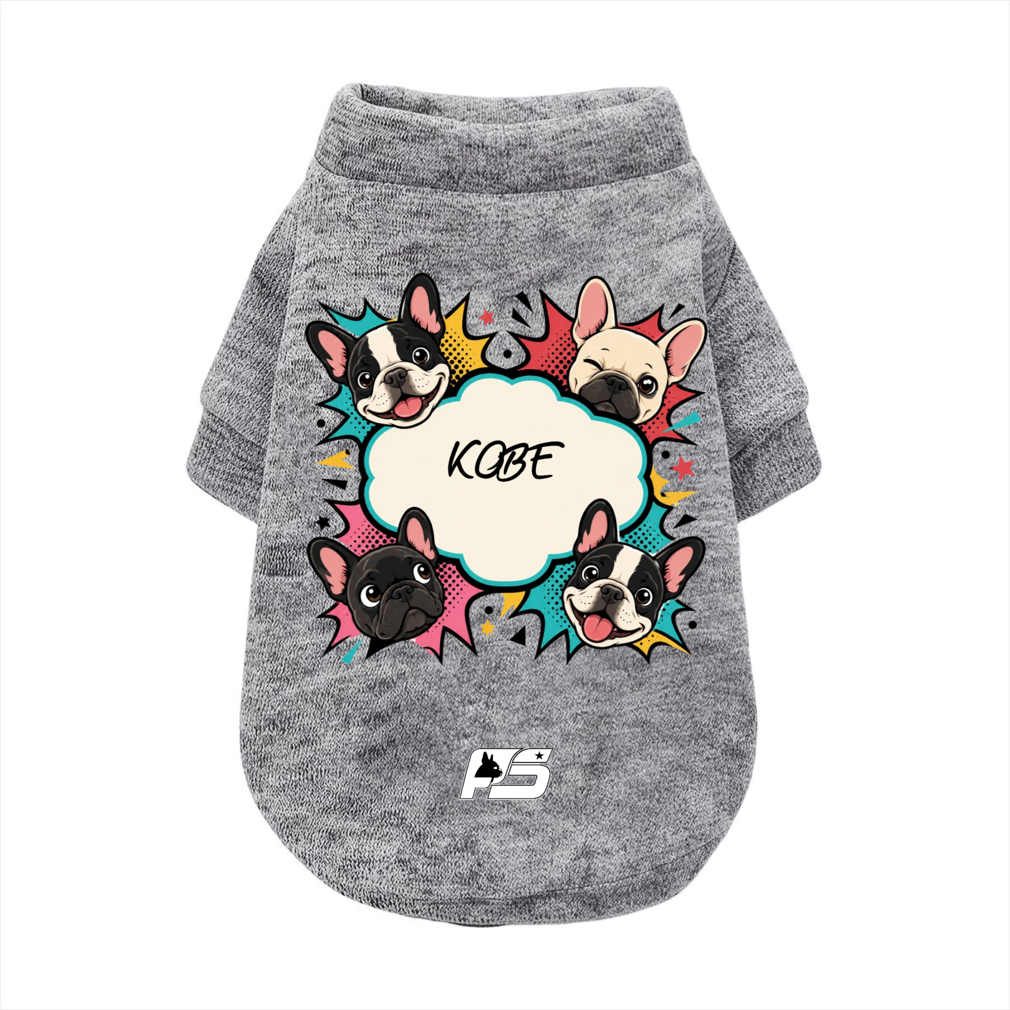 Kobe - Personalized Frenchie Cardigan Sweatshirts - Made in USA