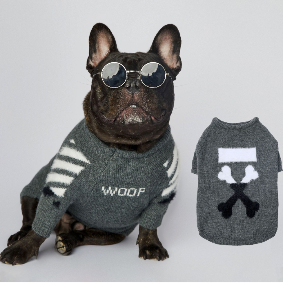 InFrenchie™ - Frenchie Woof Winter Sweater V1 - Frenchie.us